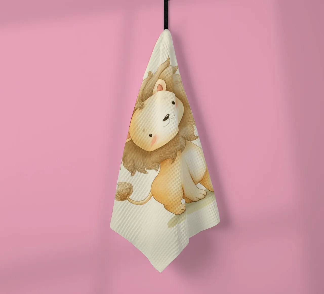 Lion for the nursery tea towel by Imagine