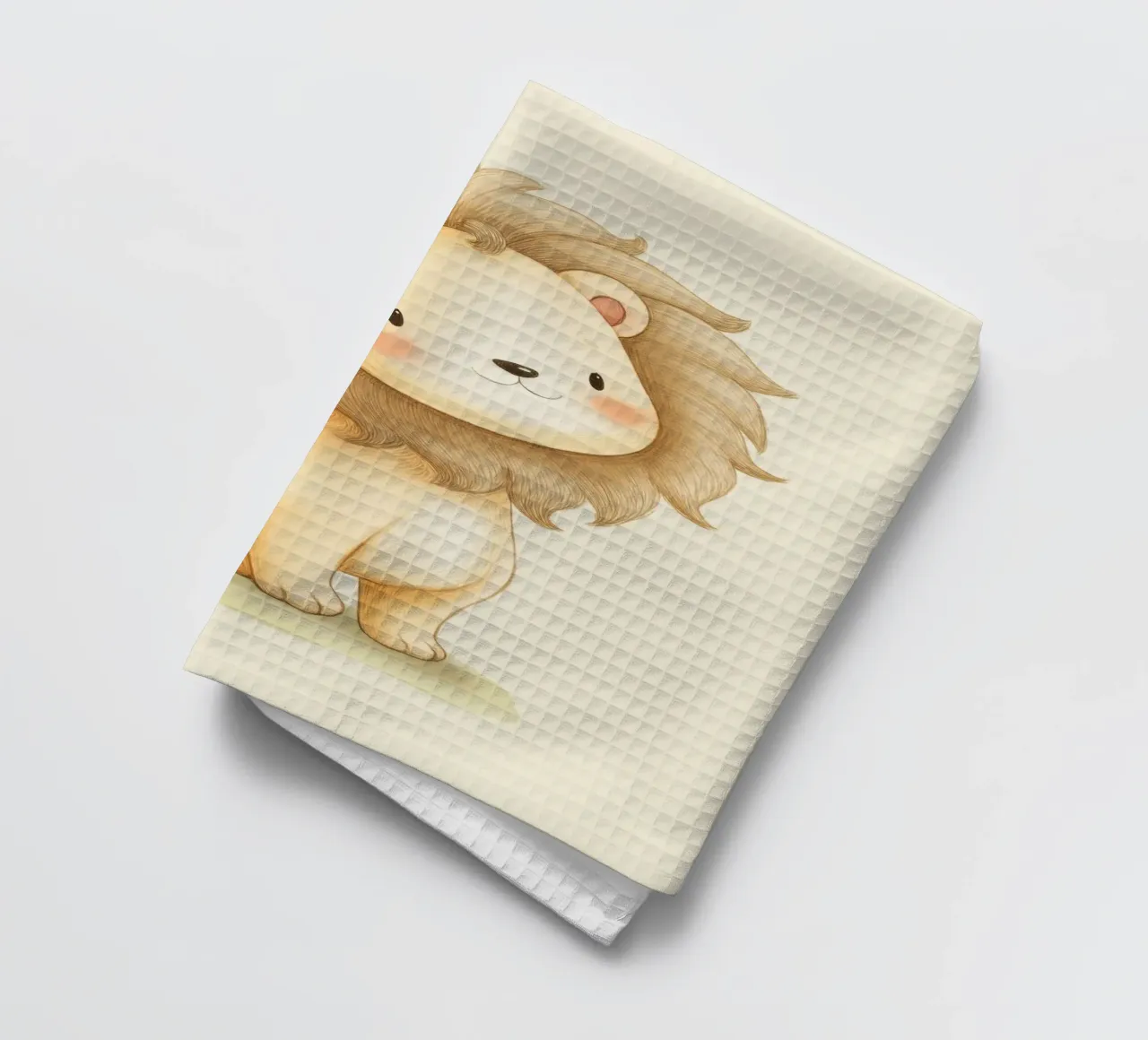 Lion for the nursery tea towel by Imagine