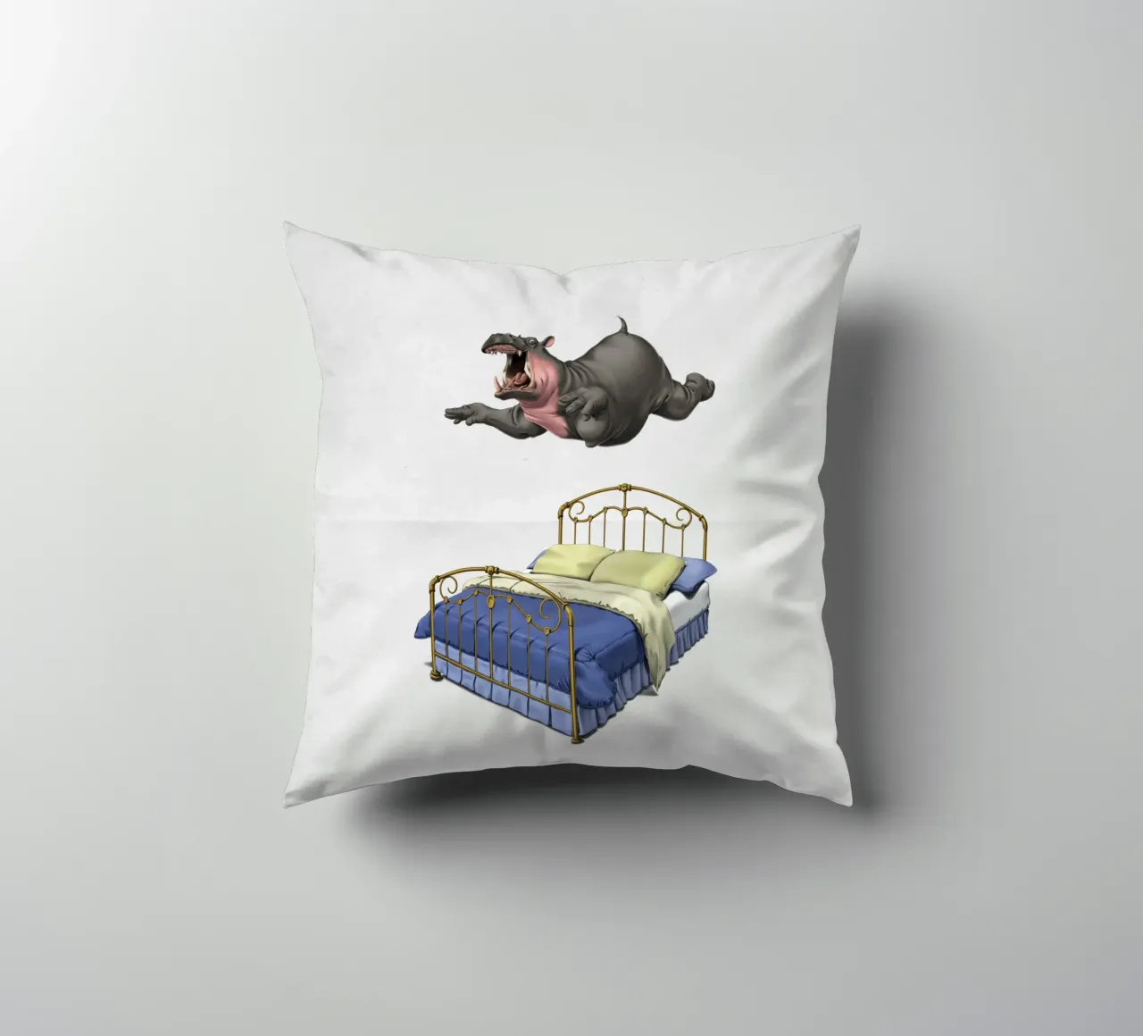 Break Time (Wordless) cuscino da Rob Art | Illustration