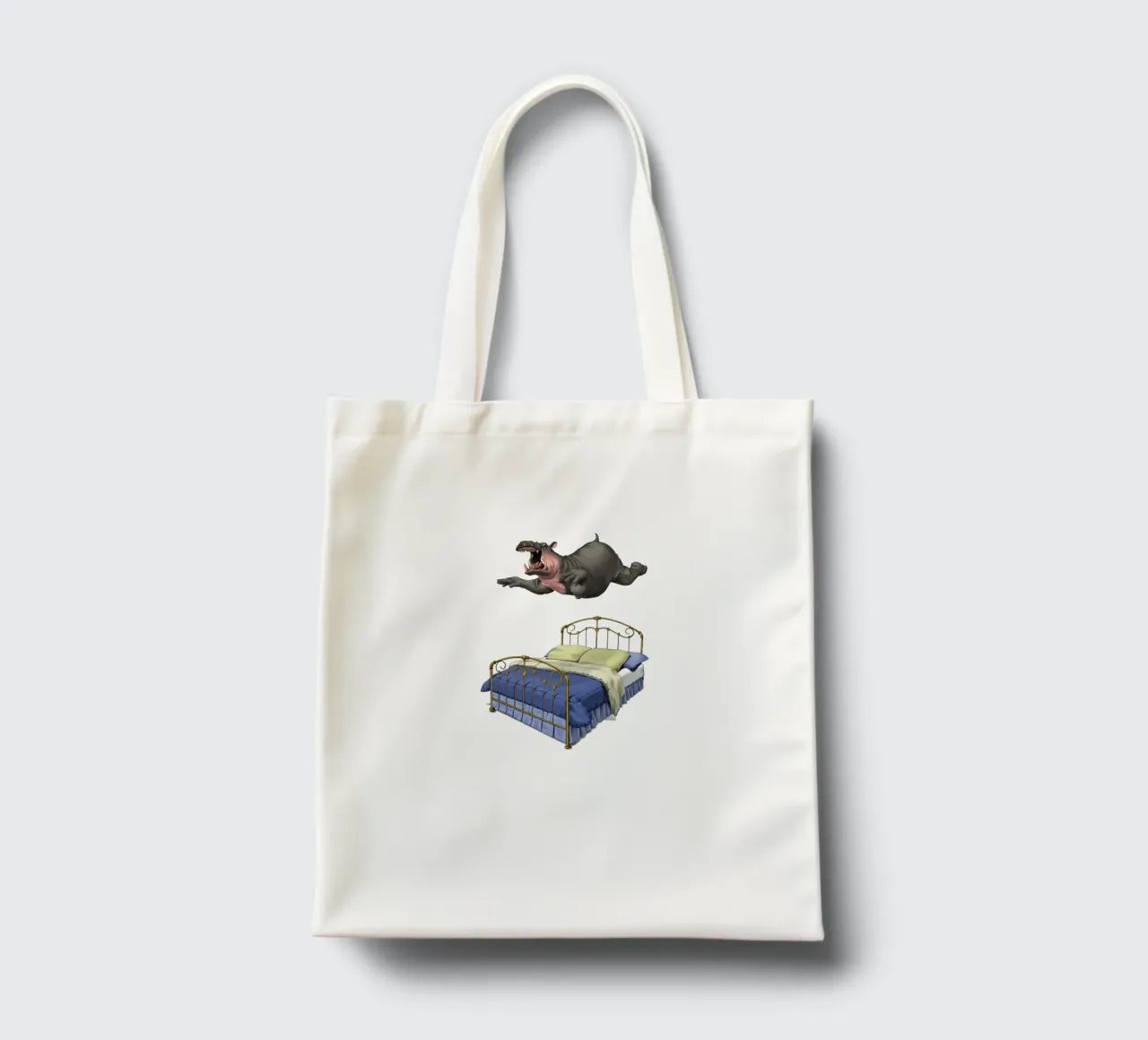 Break Time (Wordless) borsa in juta da Rob Art | Illustration