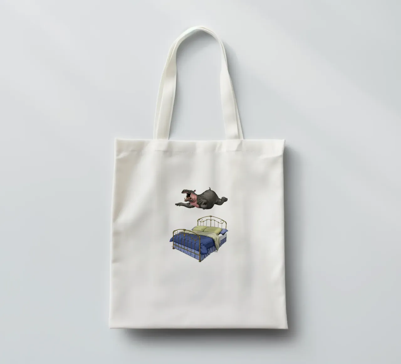 Break Time (Wordless) borsa in juta da Rob Art | Illustration