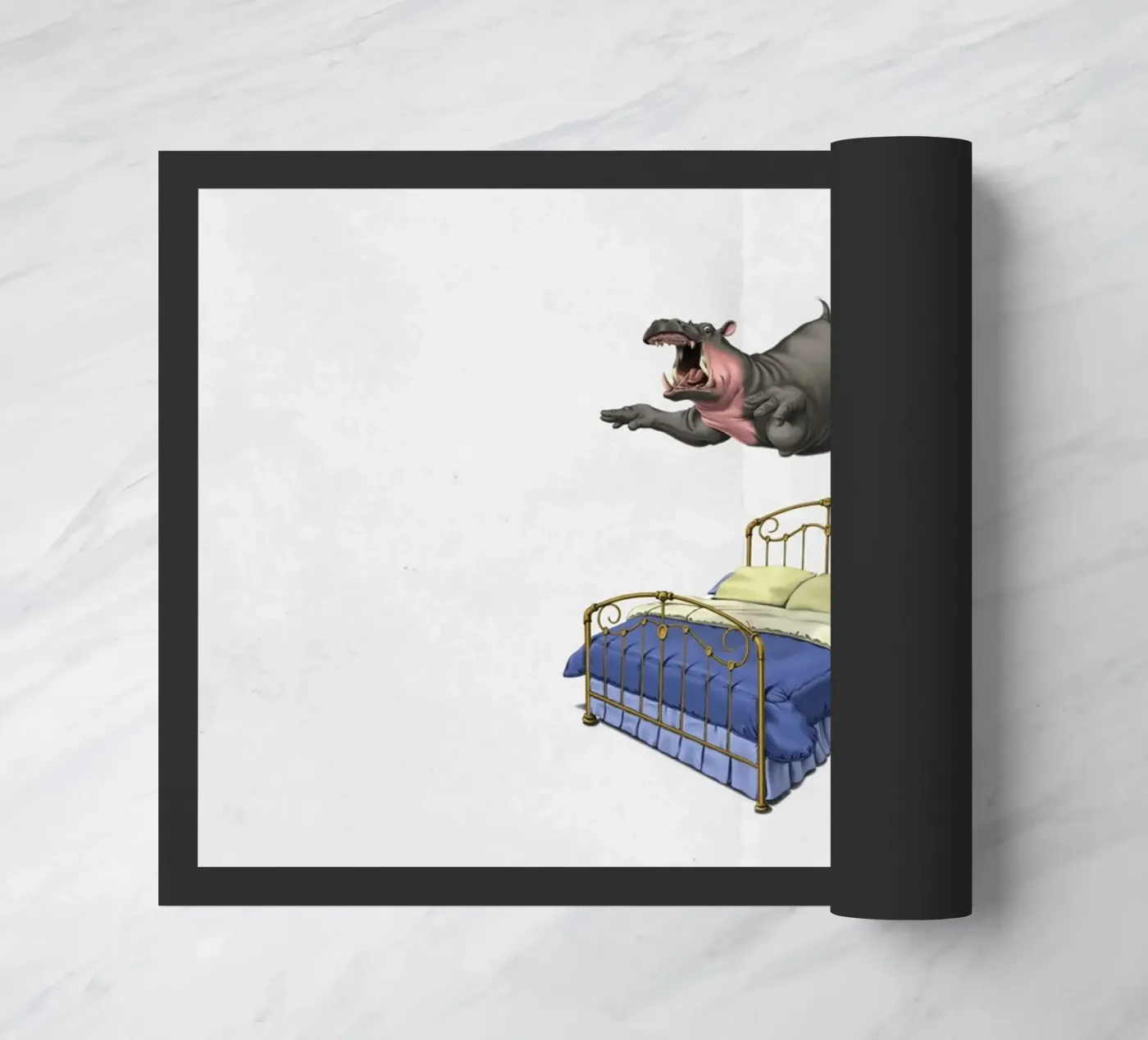 Break Time (Wordless) Fußmatte von Rob Art | Illustration