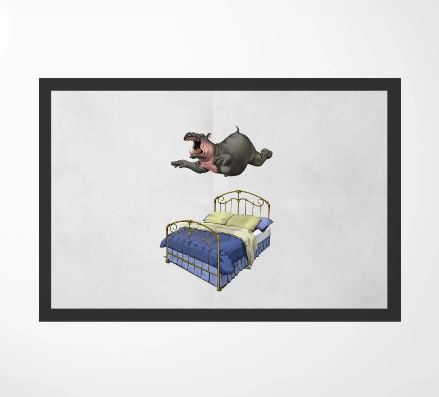 Break Time (Wordless) Fußmatte von Rob Art | Illustration