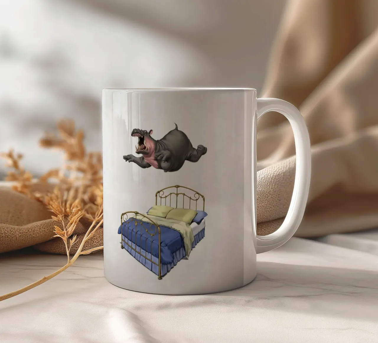 Break Time (Wordless) tazza in ceramica da Rob Art | Illustration