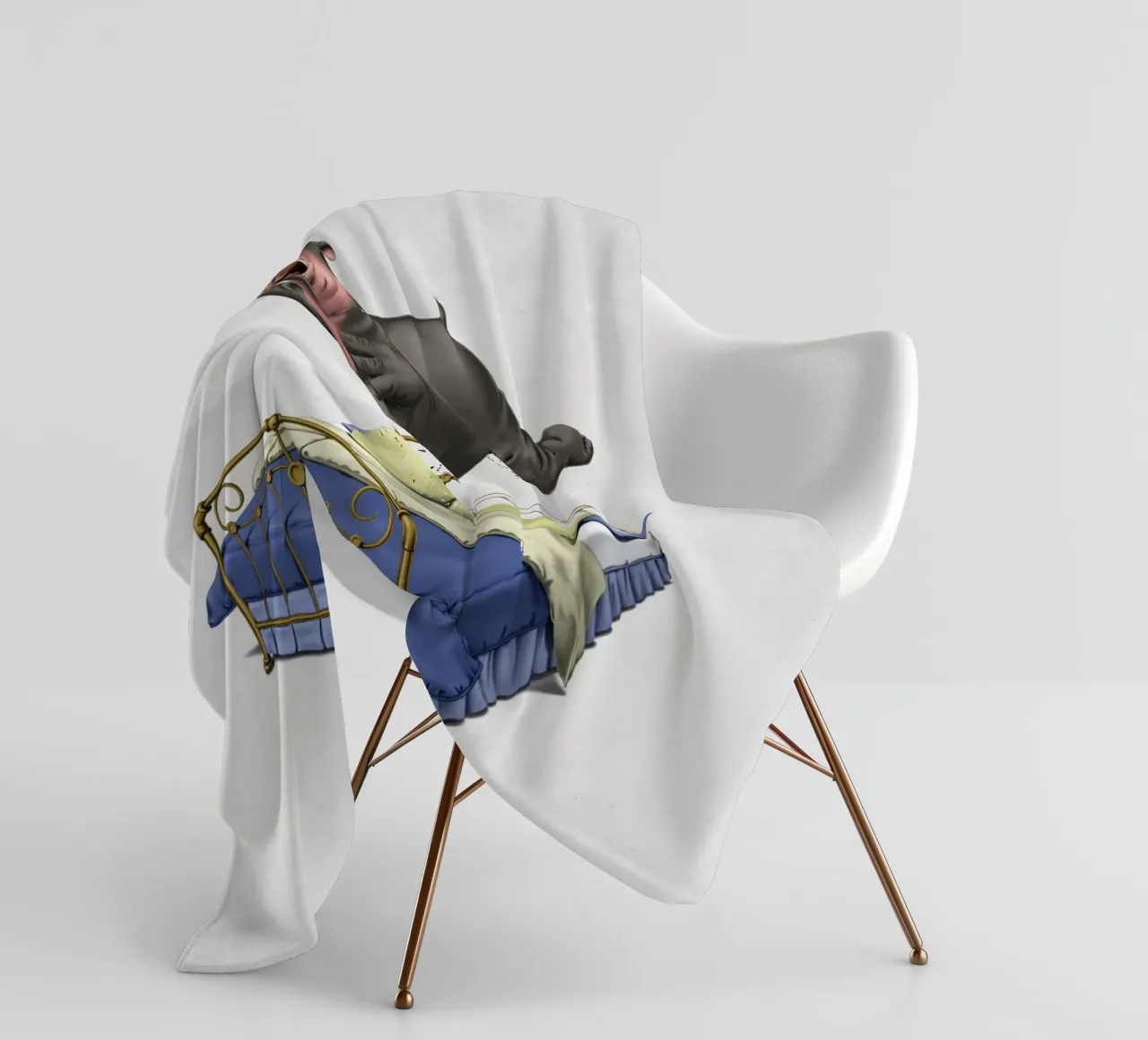 Break Time (Wordless) coperta in pile da Rob Art | Illustration