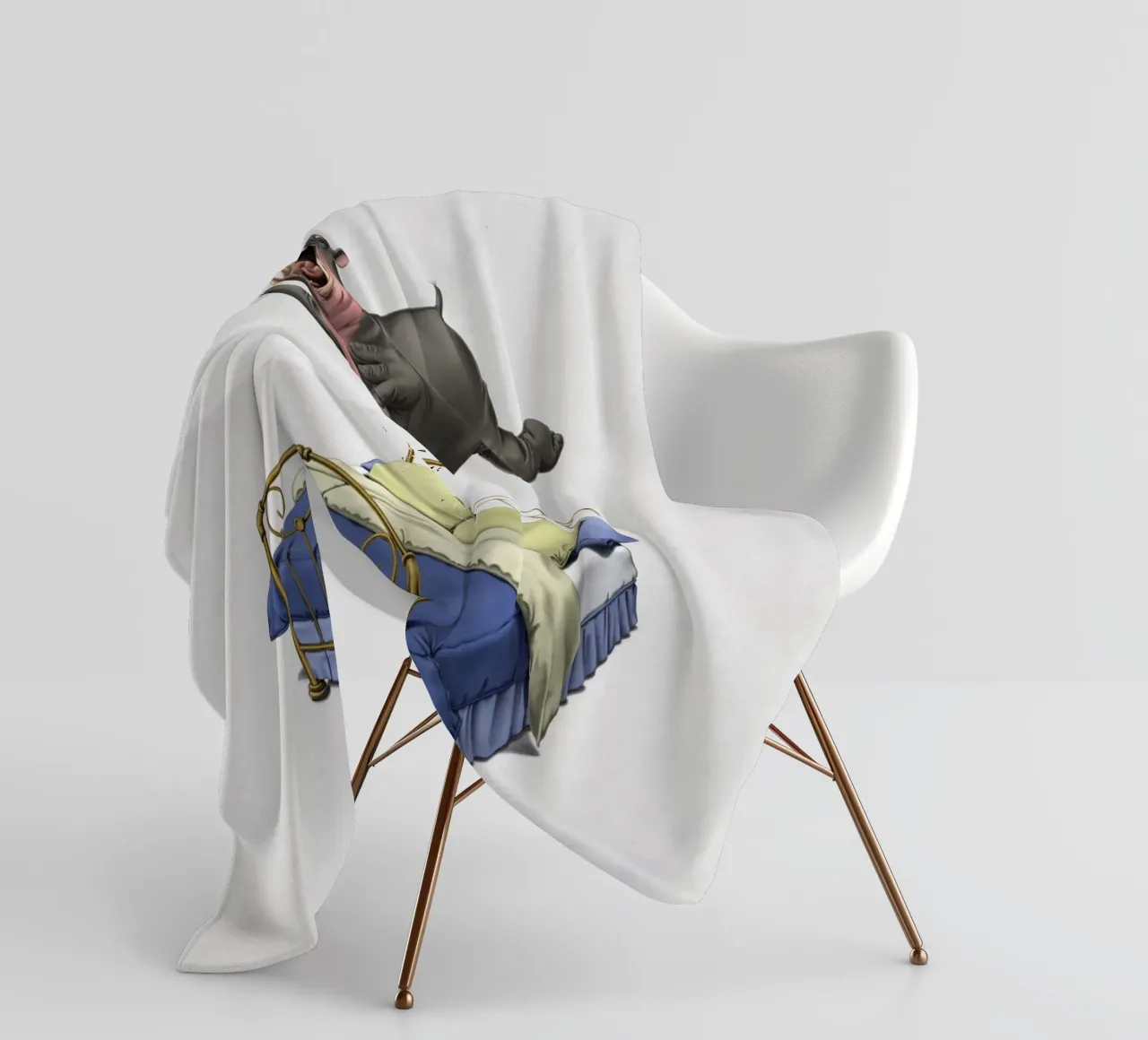 Break Time (Wordless) coperta in pile da Rob Art | Illustration