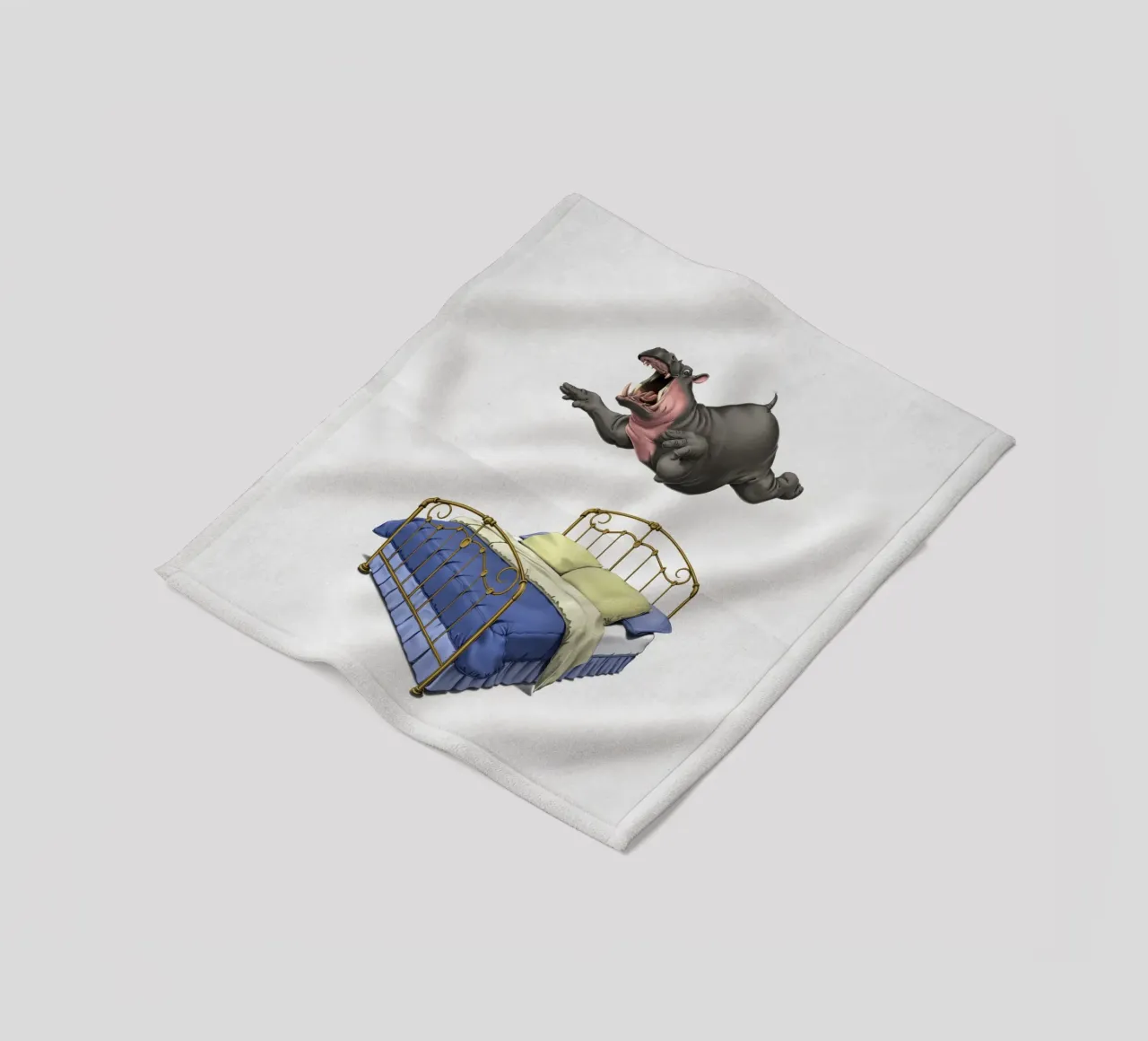 Break Time (Wordless) coperta in pile da Rob Art | Illustration