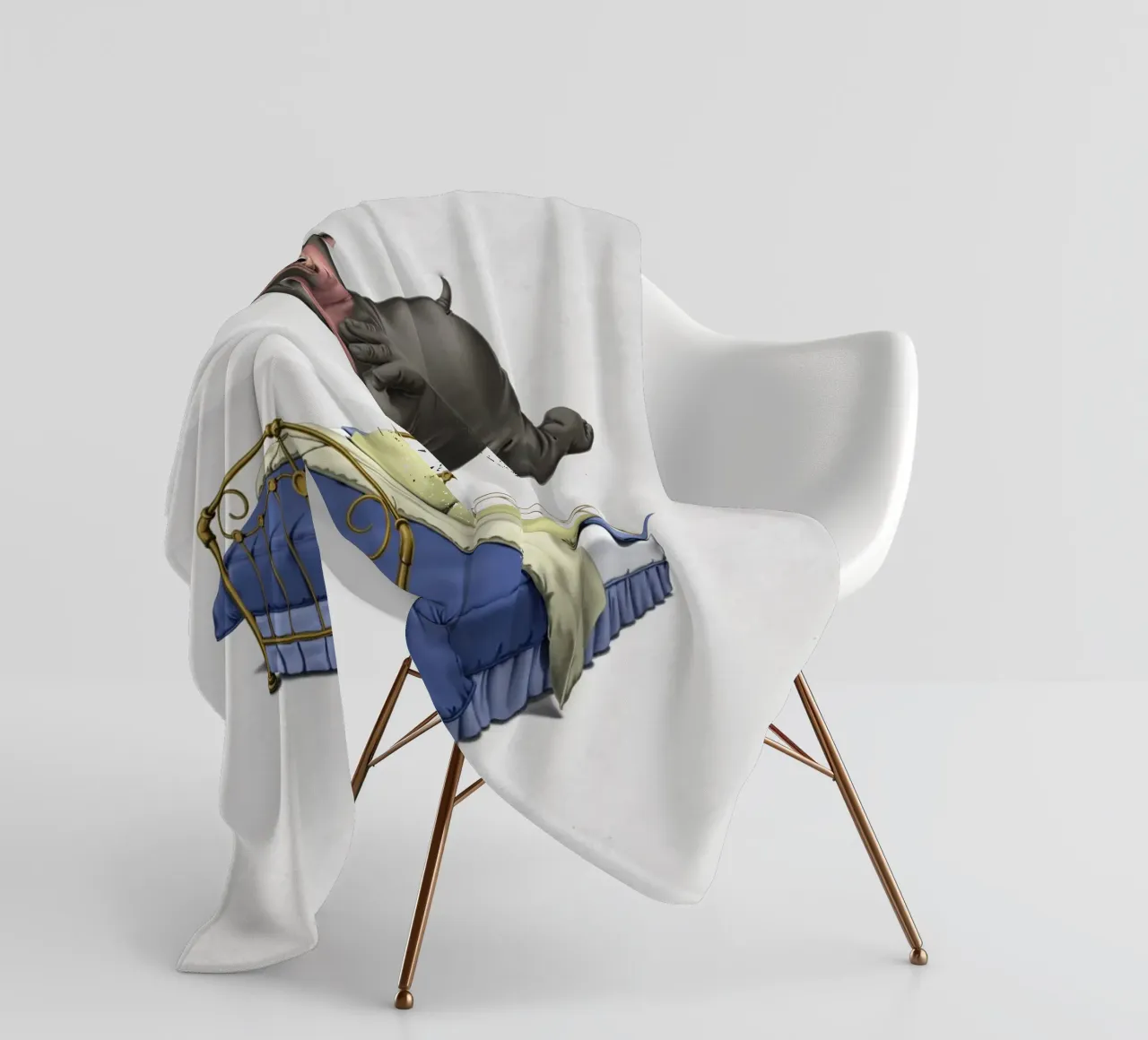 Break Time (Wordless) coperta in pile da Rob Art | Illustration