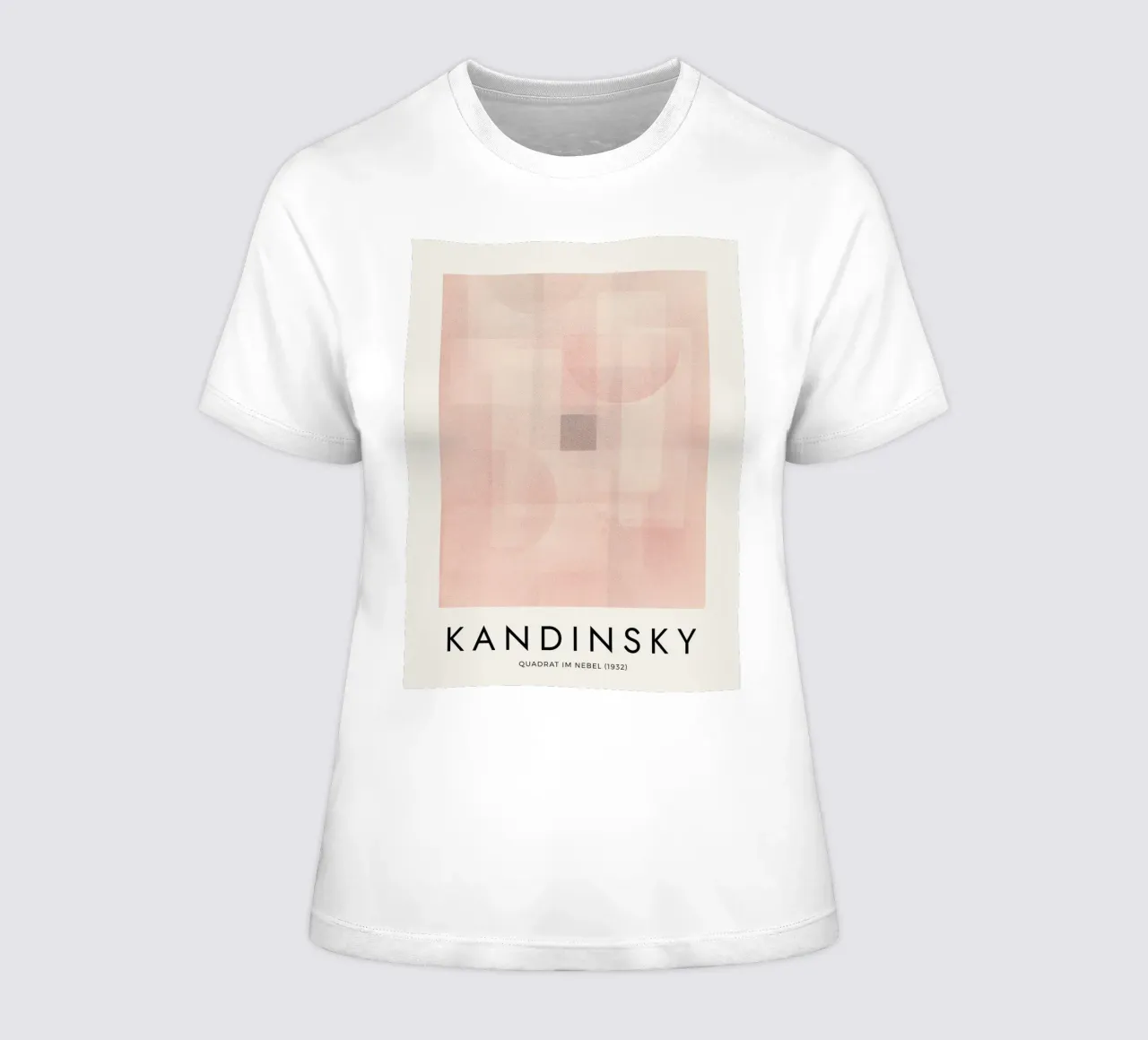 Kandinsky - Quadrat Im Nebel 1932 t-shirt da donna da apoloprints