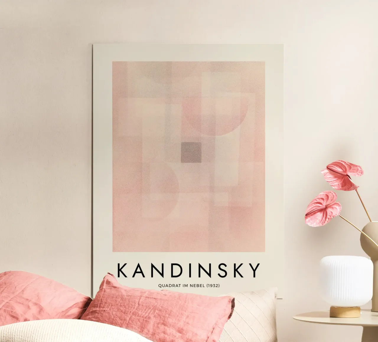 Kandinsky - Quadrat Im Nebel 1932 poster con telaio in alluminio da apoloprints