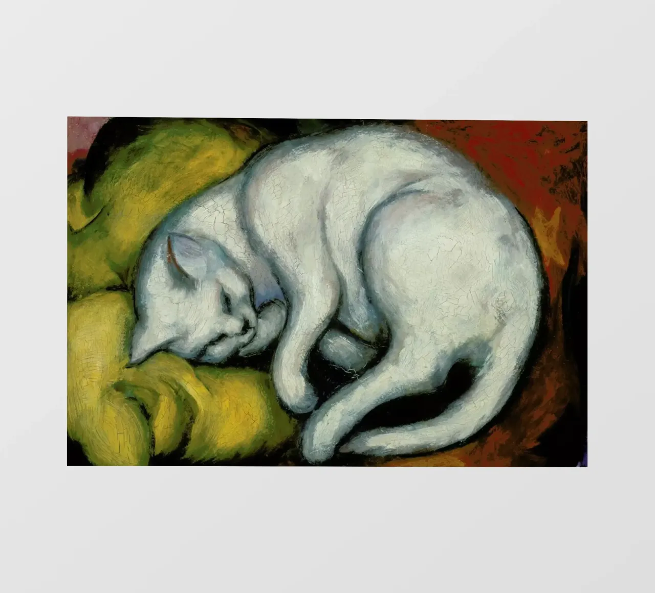 Marc - The White Cat Fototapete von ARTOTHEK