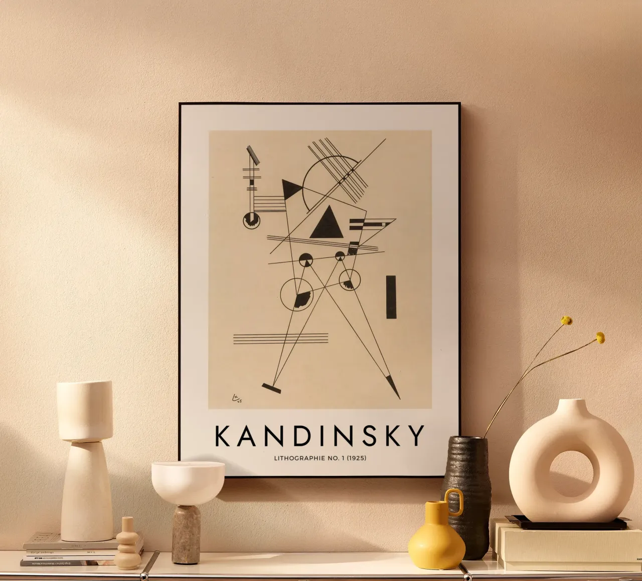 Kandinsky - Lithographie no. 1 Acryl-Glas von apoloprints