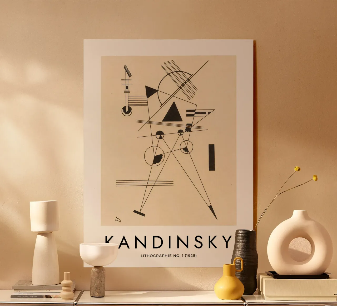 Kandinsky - Lithographie no. 1 Acryl-Glas von apoloprints