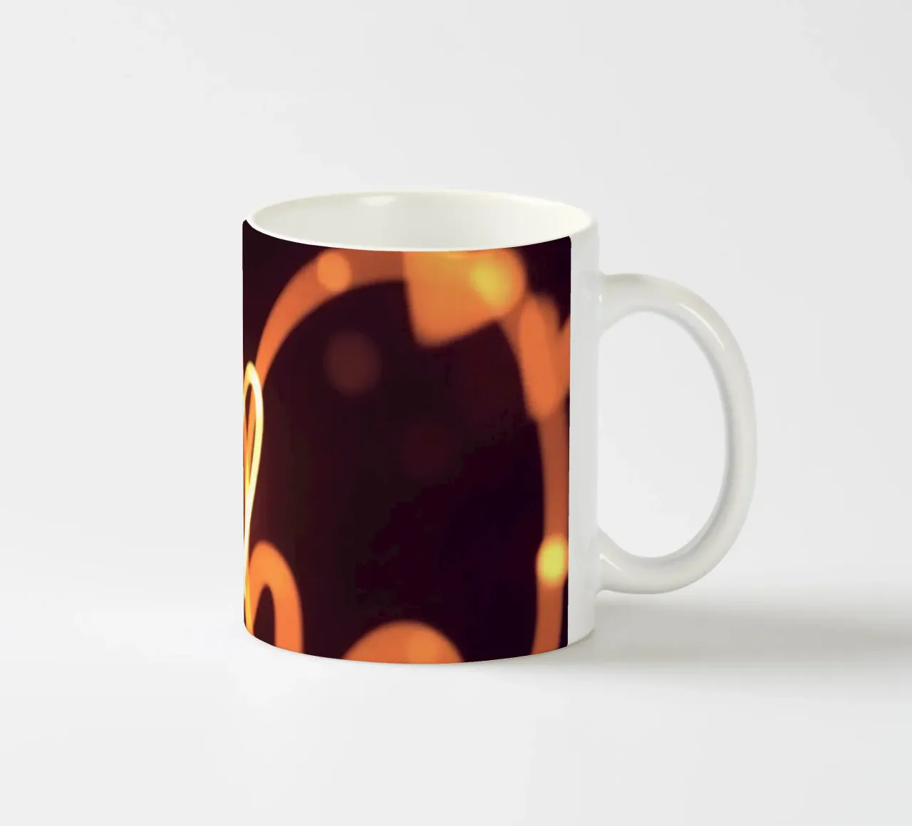 light art con cuori luminosi e forme stravaganti tazza in ceramica da DesignDoodle