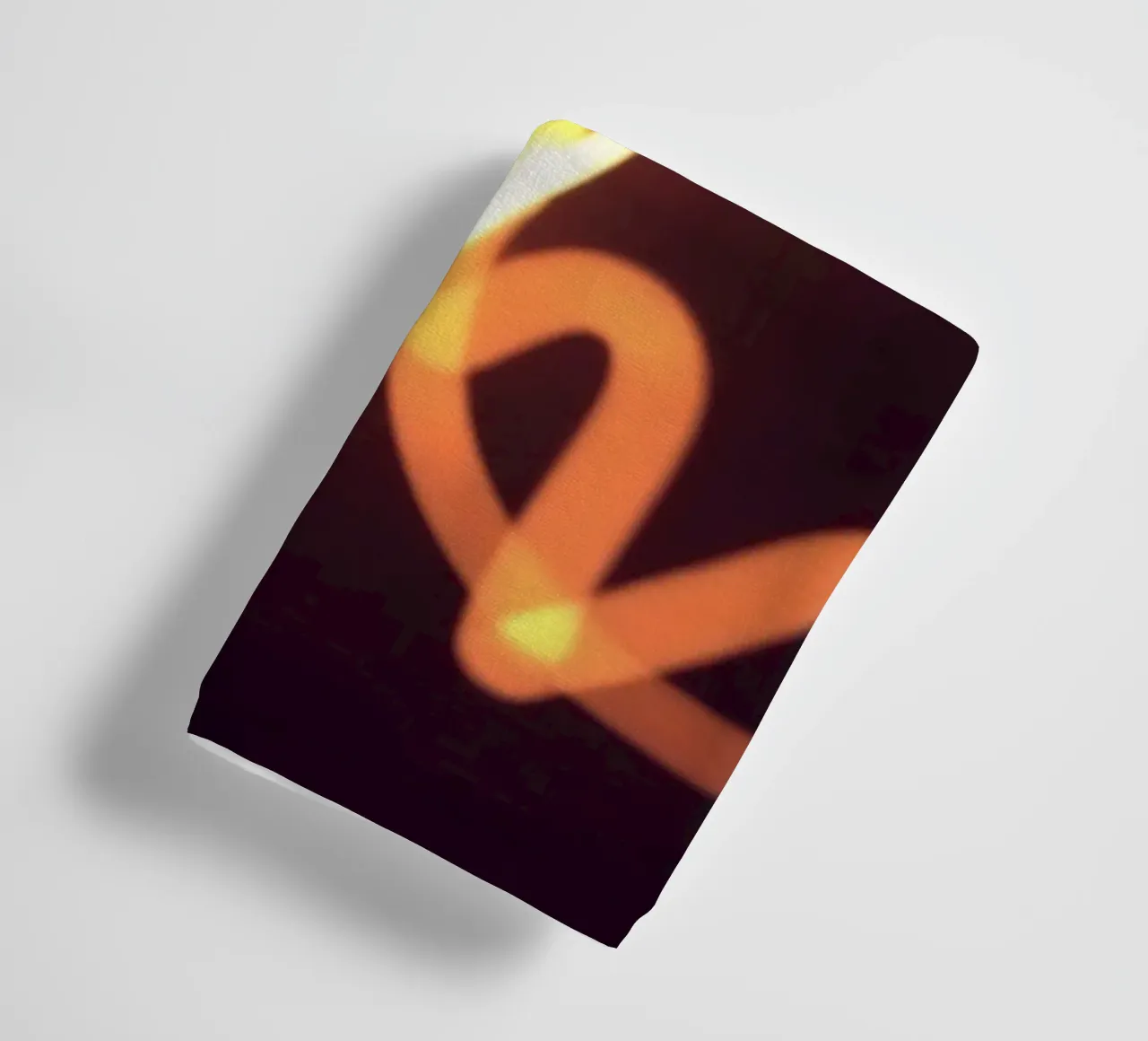 light art featuring glowing hearts and whimsical shapes towel by DesignDoodle