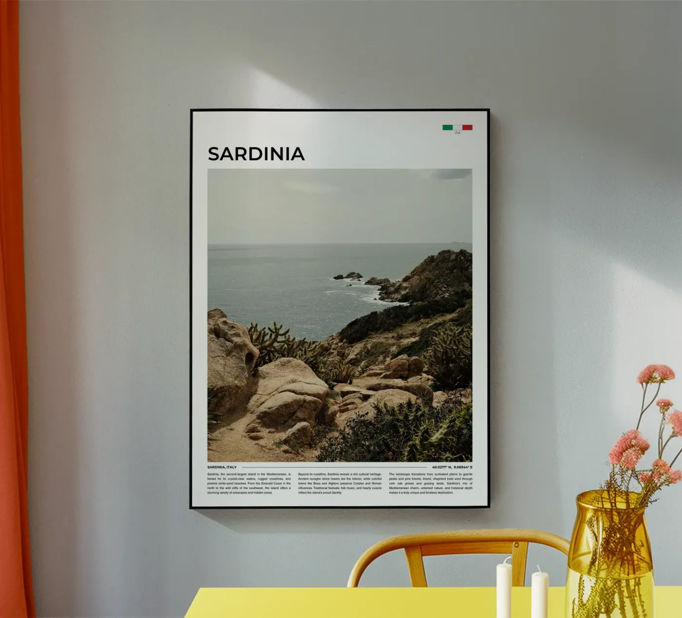 Sardinia: Typography plexiglass da FujiType