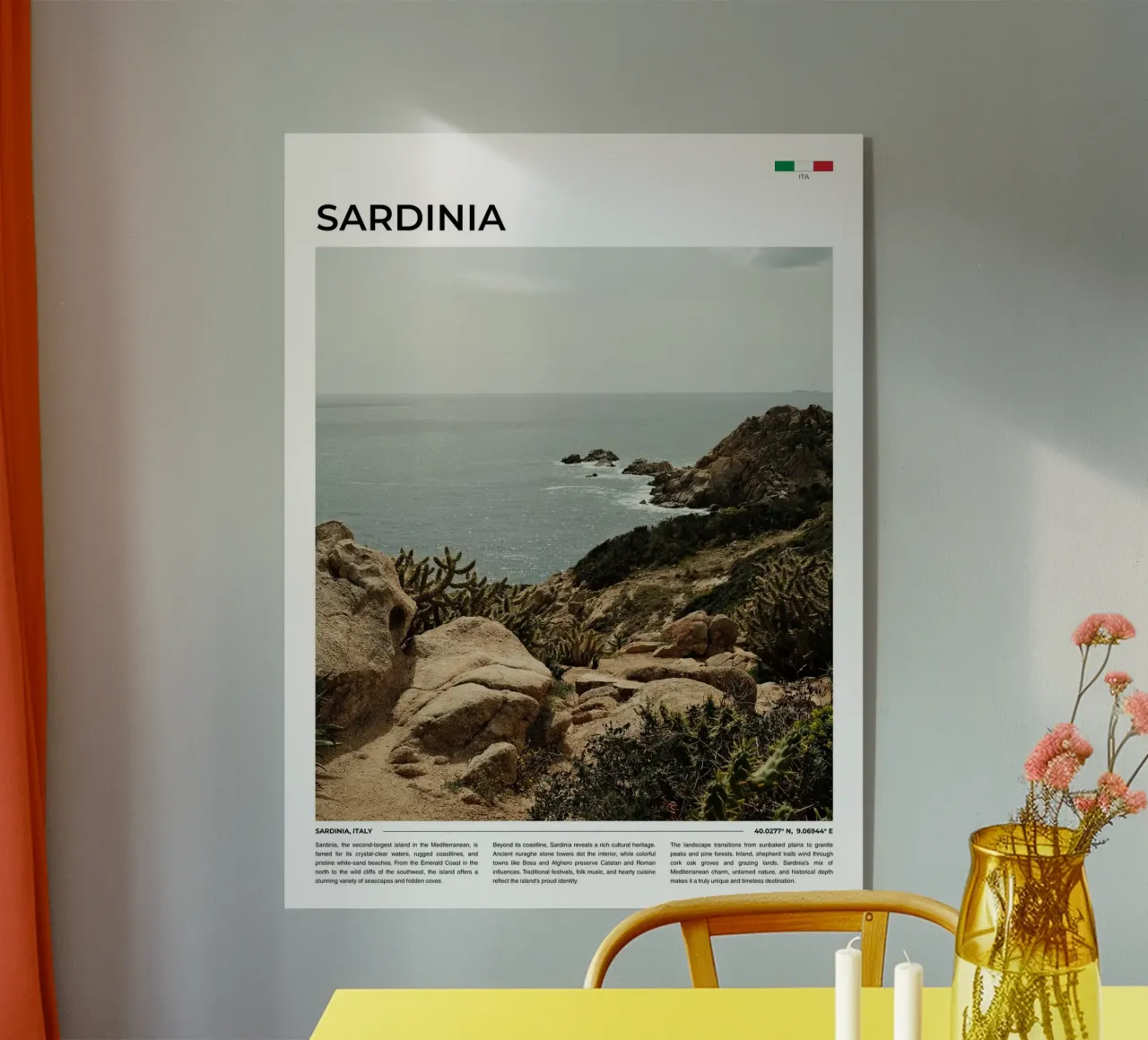 Sardinia: Typography plexiglass da FujiType