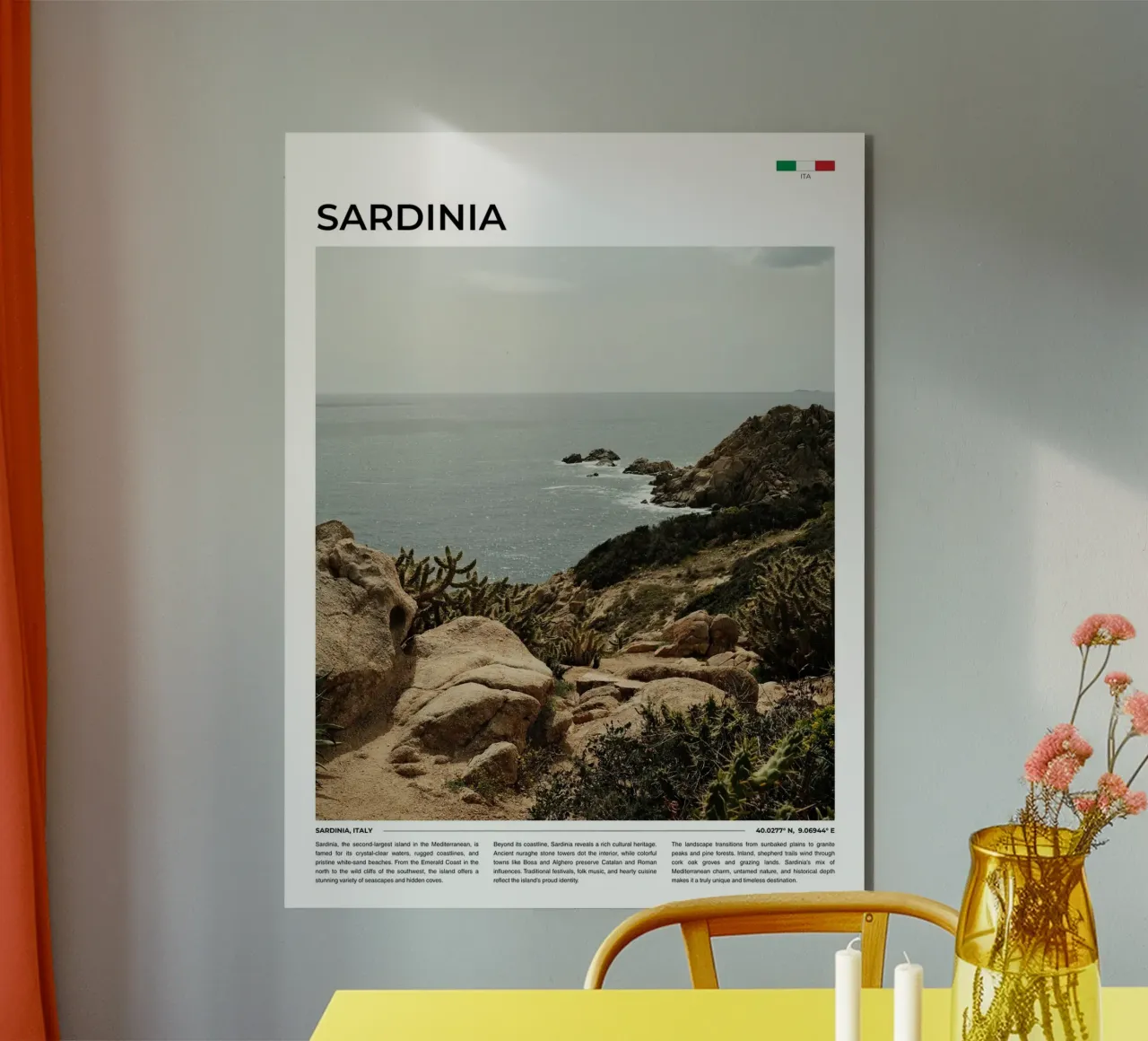 Sardinia: Typography alluminio dibond da FujiType