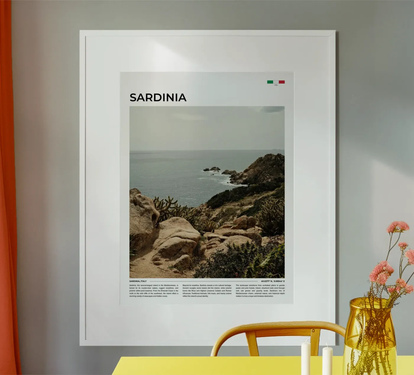 Sardinia: Typography poster da FujiType