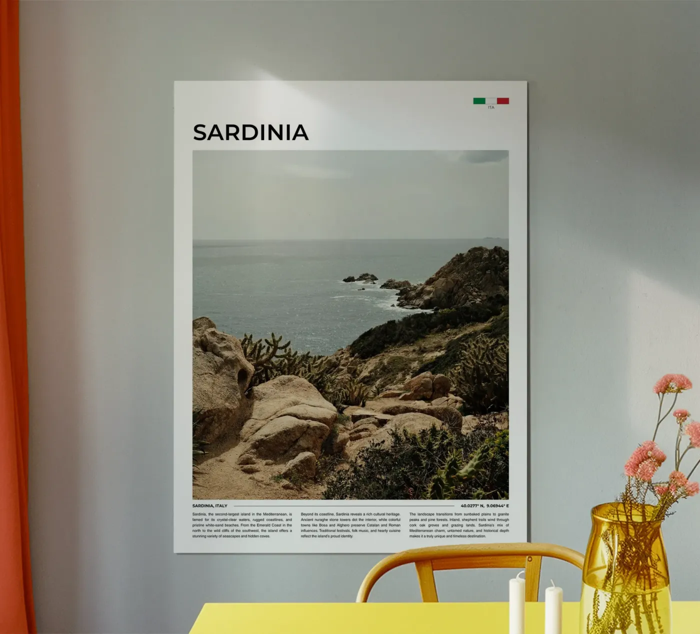 Sardinia: Typography poster da FujiType