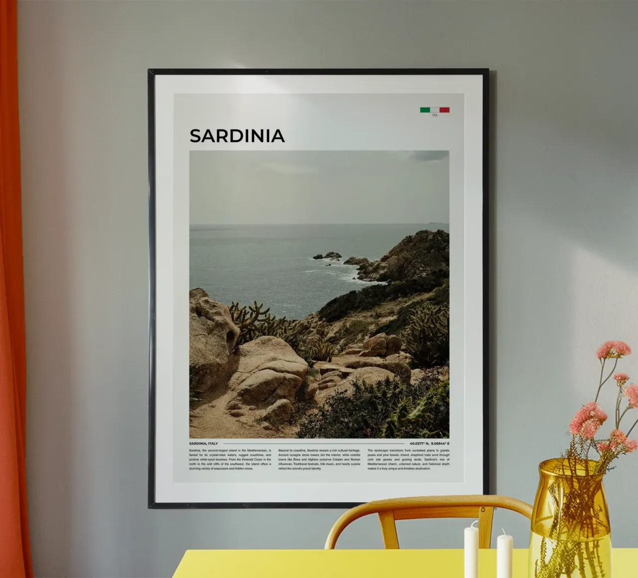 Sardinia: Typography carta hahnemühle da FujiType