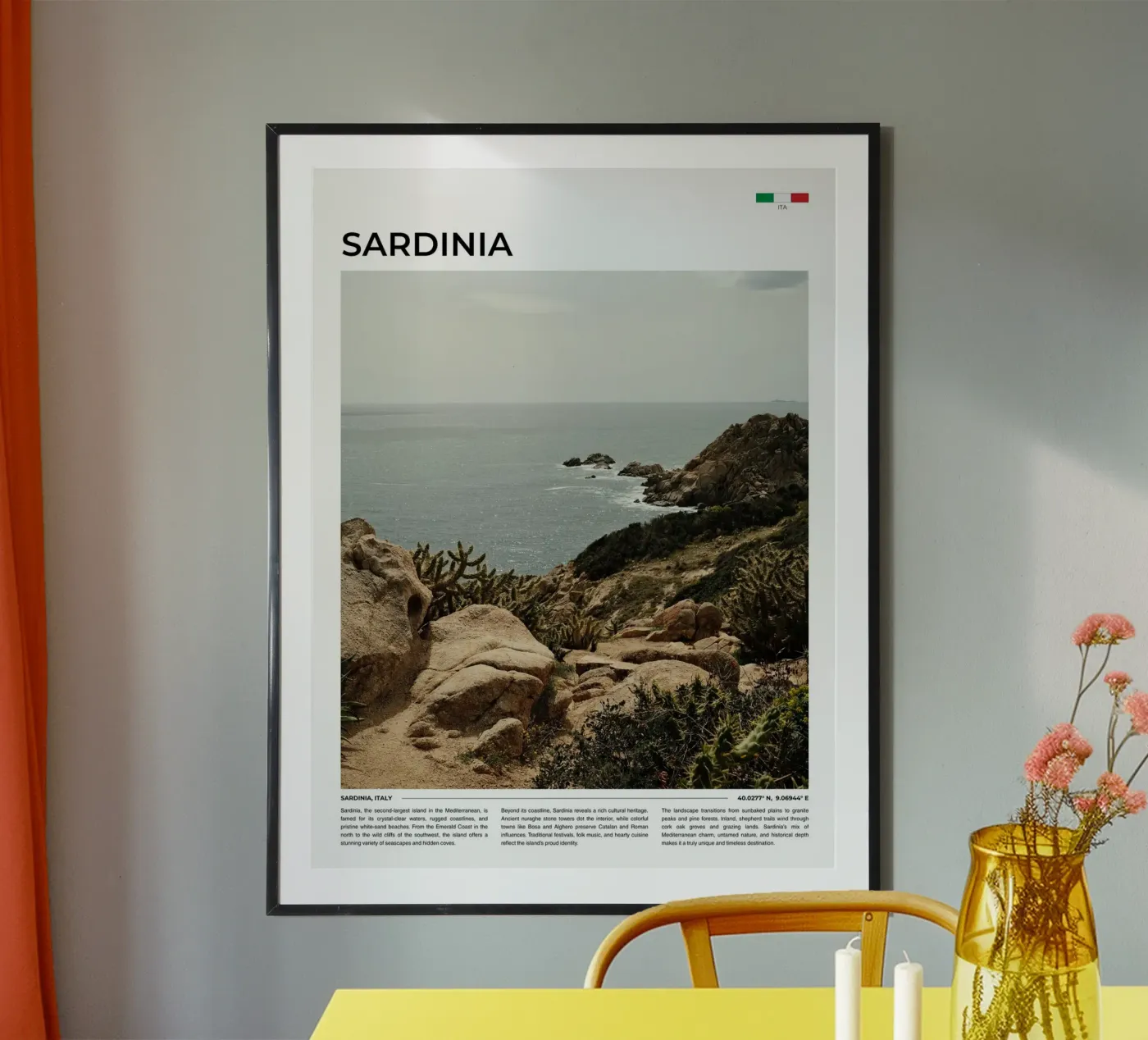 Sardinia: Typography poster da FujiType