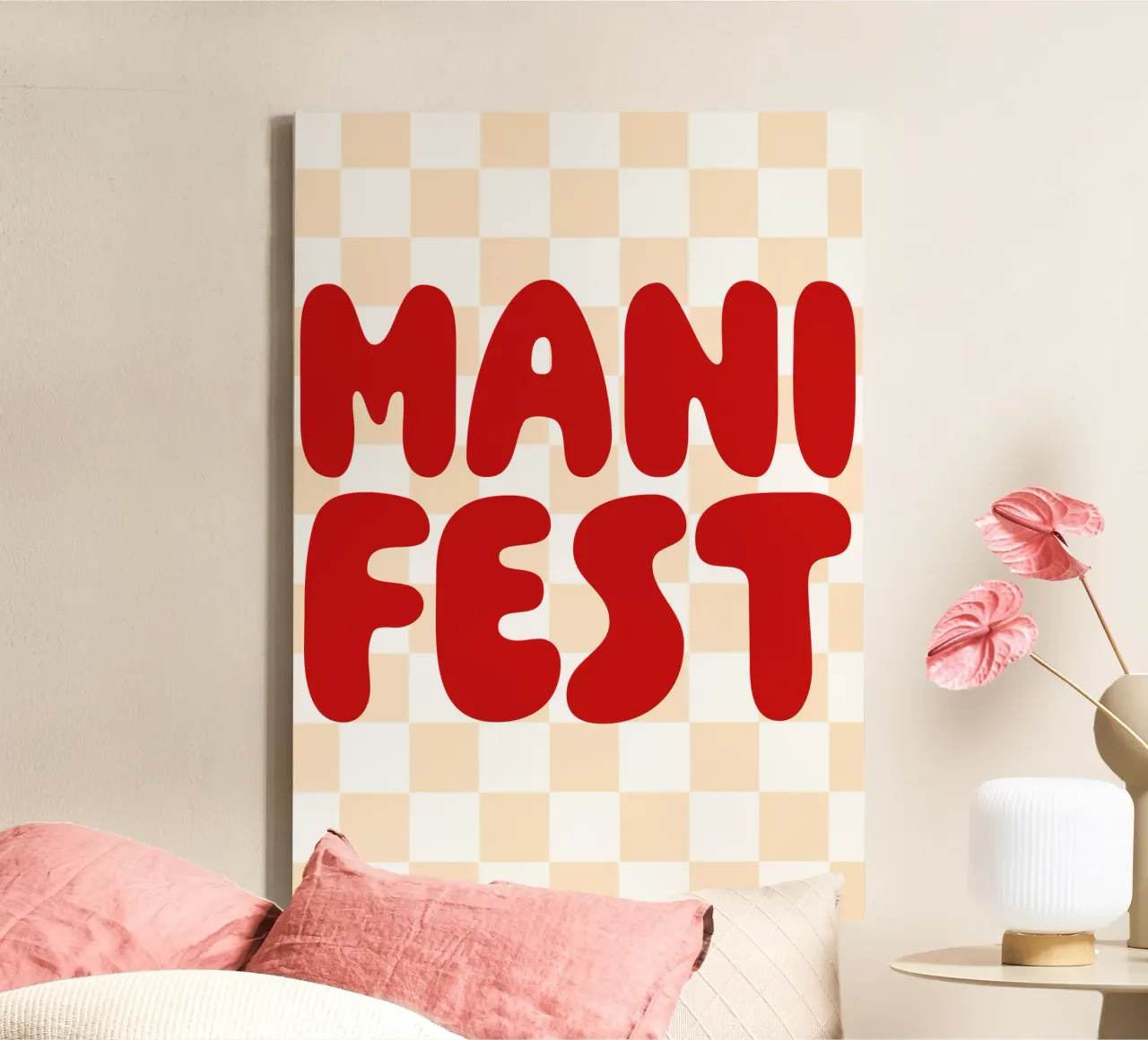 manifest tela con Cornice a cassetta da be.