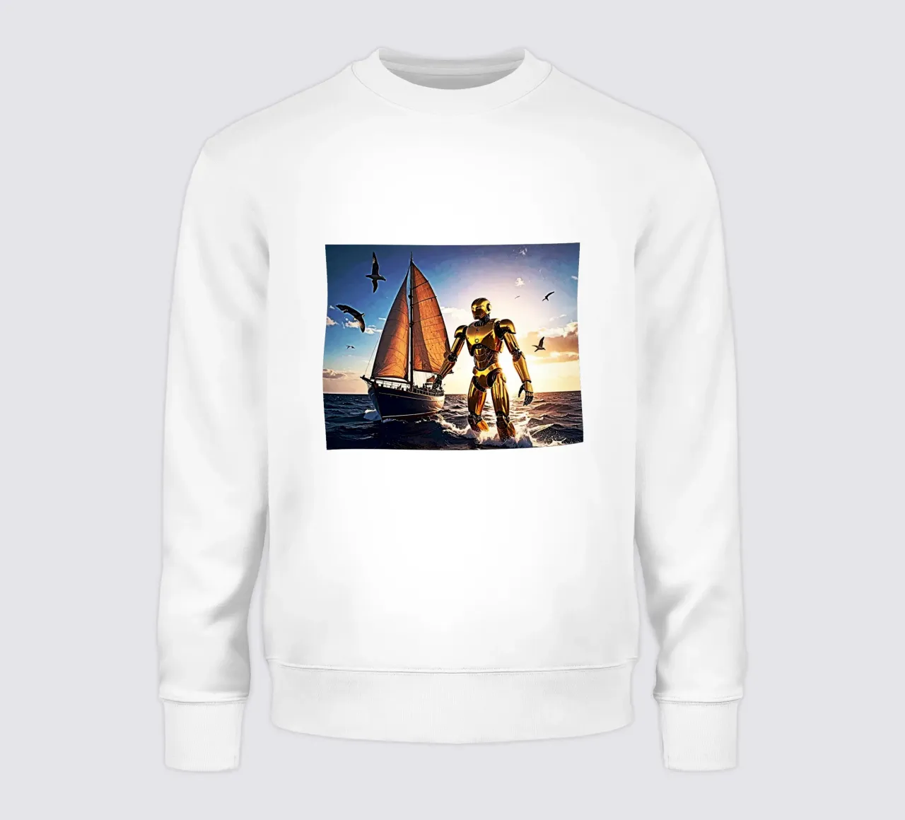 ROBOT AVEC VOILIER. sudadera de Thierry vobmann photography