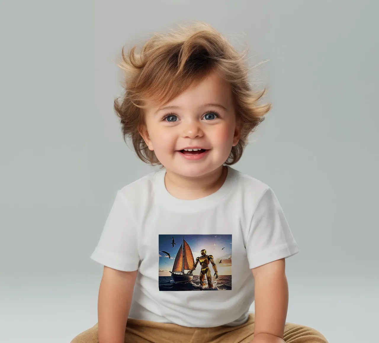 ROBOT AVEC VOILIER. maglietta neonato da Thierry vobmann photography