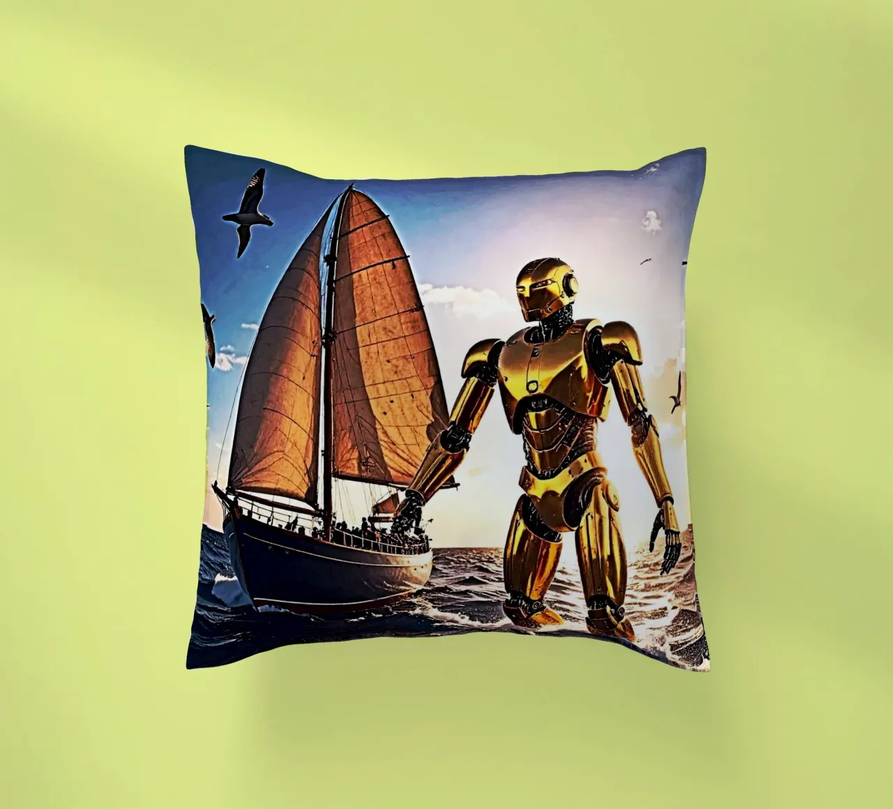 ROBOT AVEC VOILIER. cuscino da Thierry vobmann photography