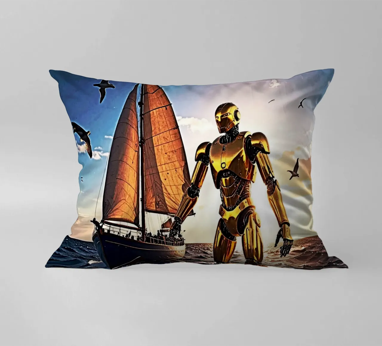 ROBOT AVEC VOILIER. cuscino da Thierry vobmann photography