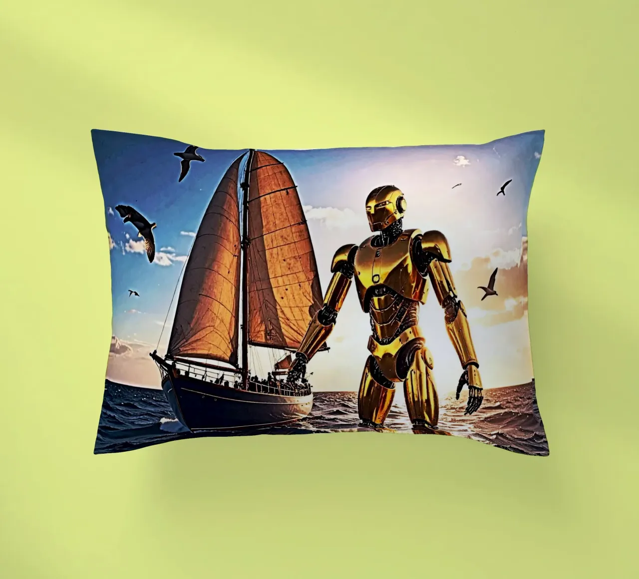 ROBOT AVEC VOILIER. cuscino da Thierry vobmann photography