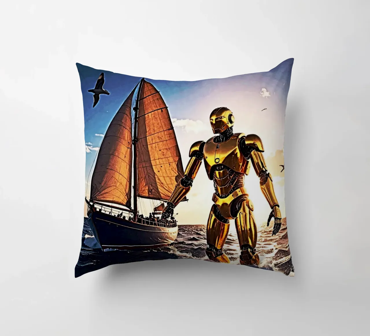 ROBOT AVEC VOILIER. cuscino da Thierry vobmann photography