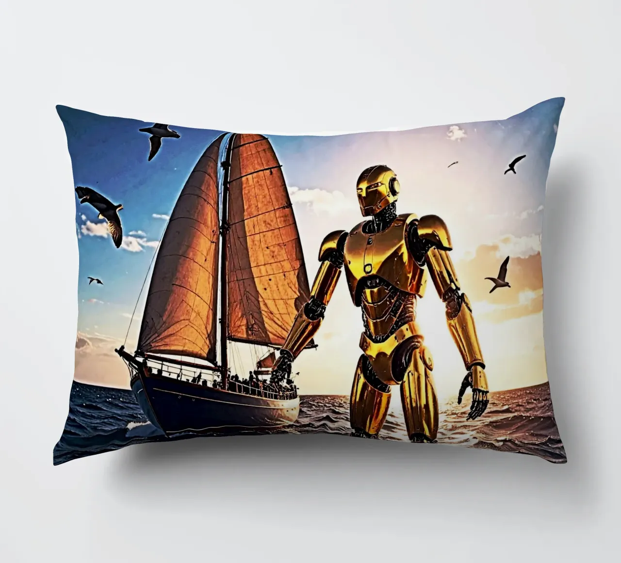 ROBOT AVEC VOILIER. cuscino da Thierry vobmann photography