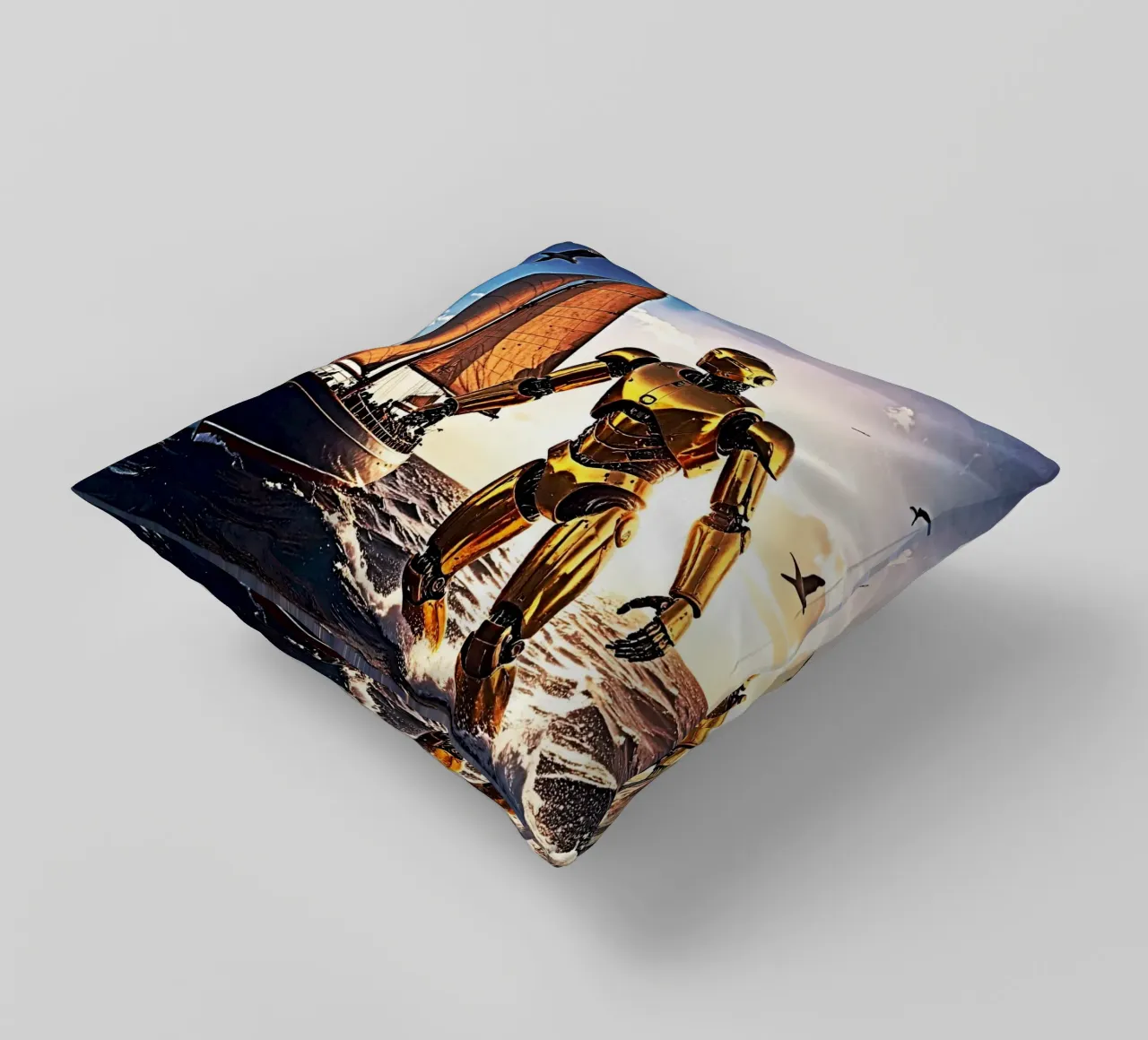 ROBOT AVEC VOILIER. cuscino da Thierry vobmann photography