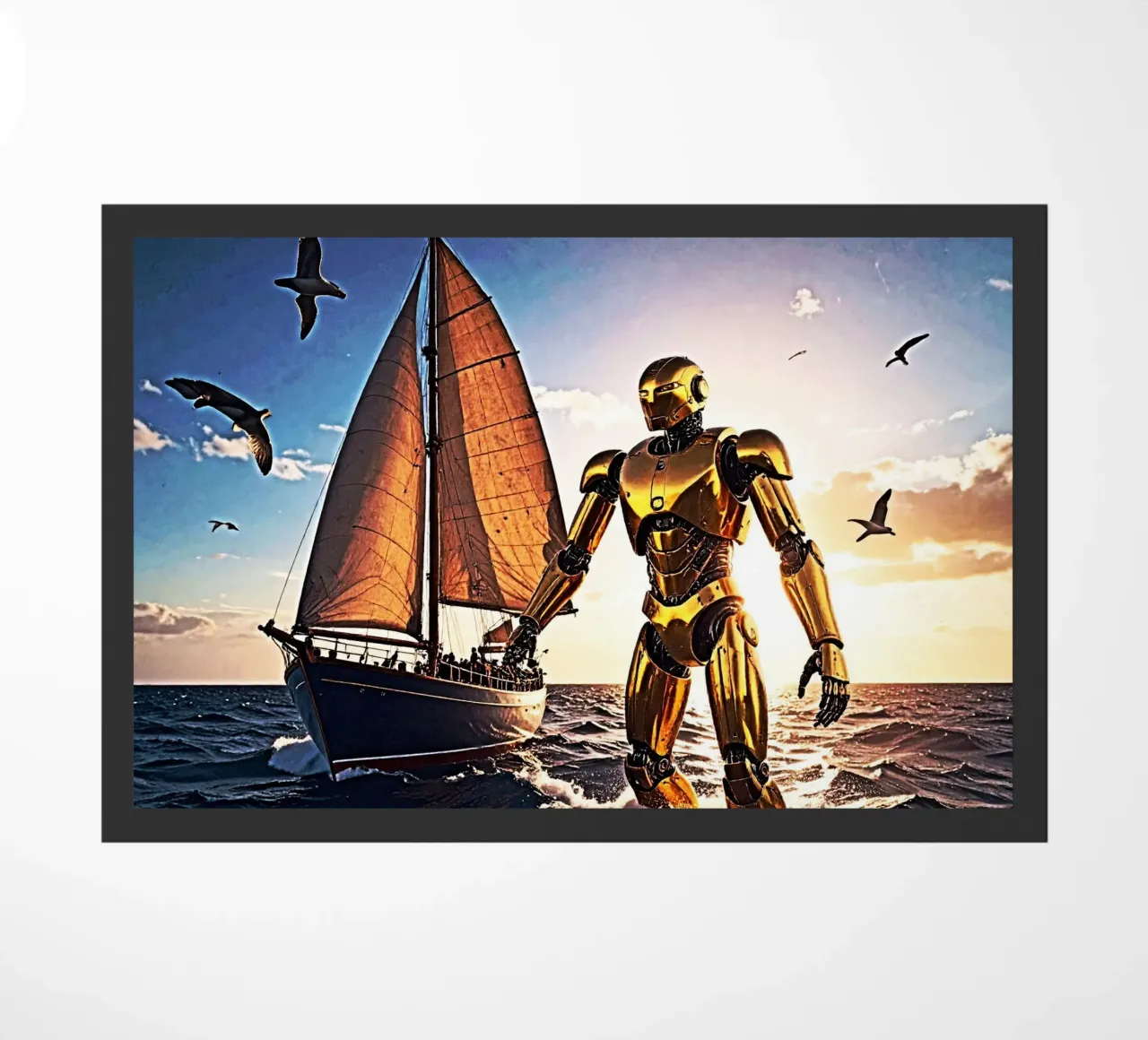 ROBOT AVEC VOILIER. zerbino da Thierry vobmann photography