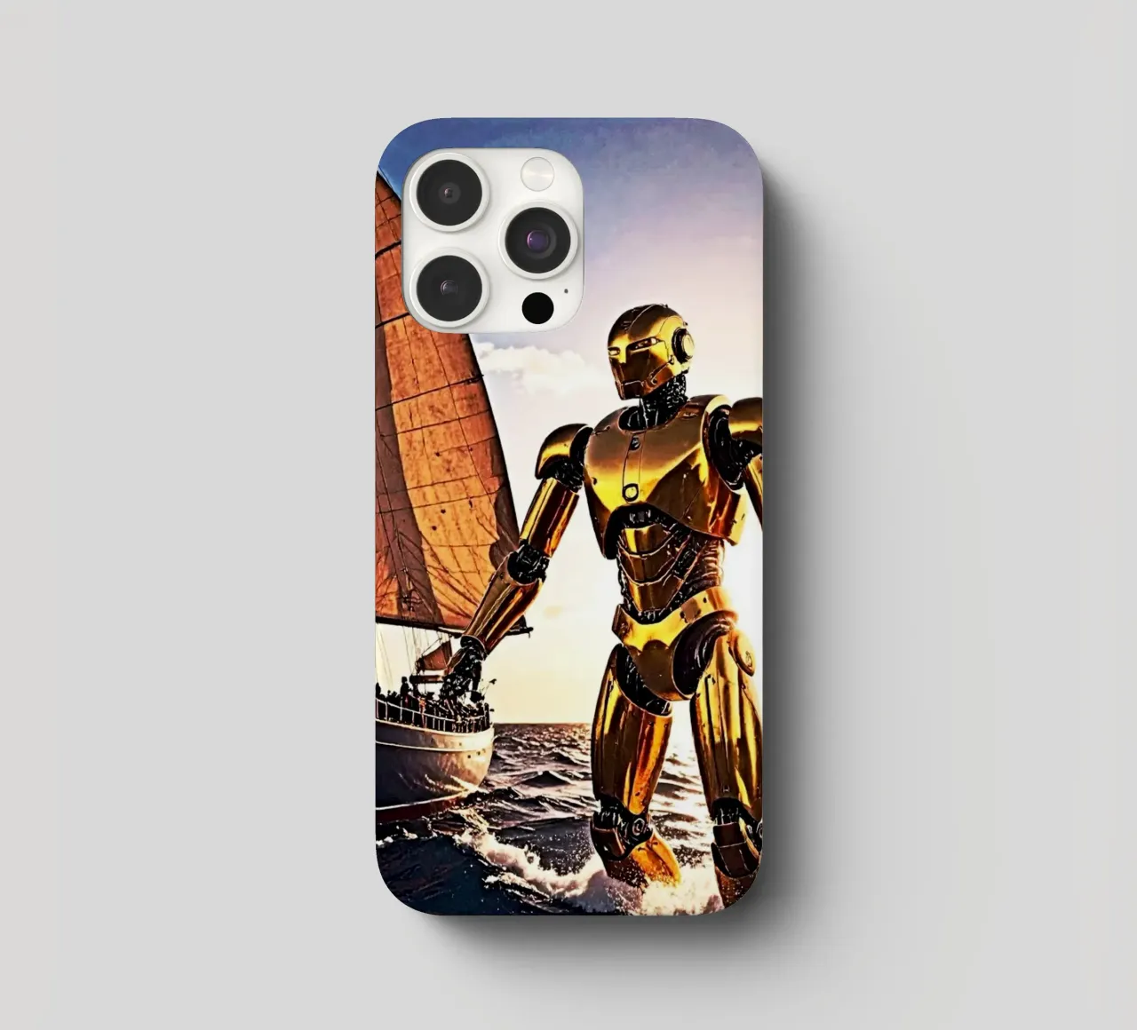 ROBOT AVEC VOILIER. cover iphone da Thierry vobmann photography