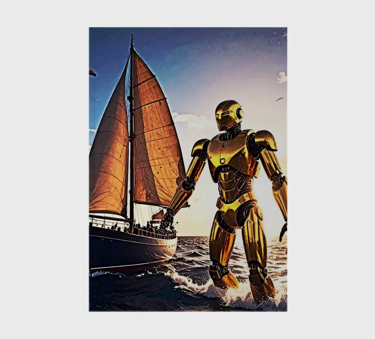 ROBOT AVEC VOILIER. notebook by Thierry vobmann photography