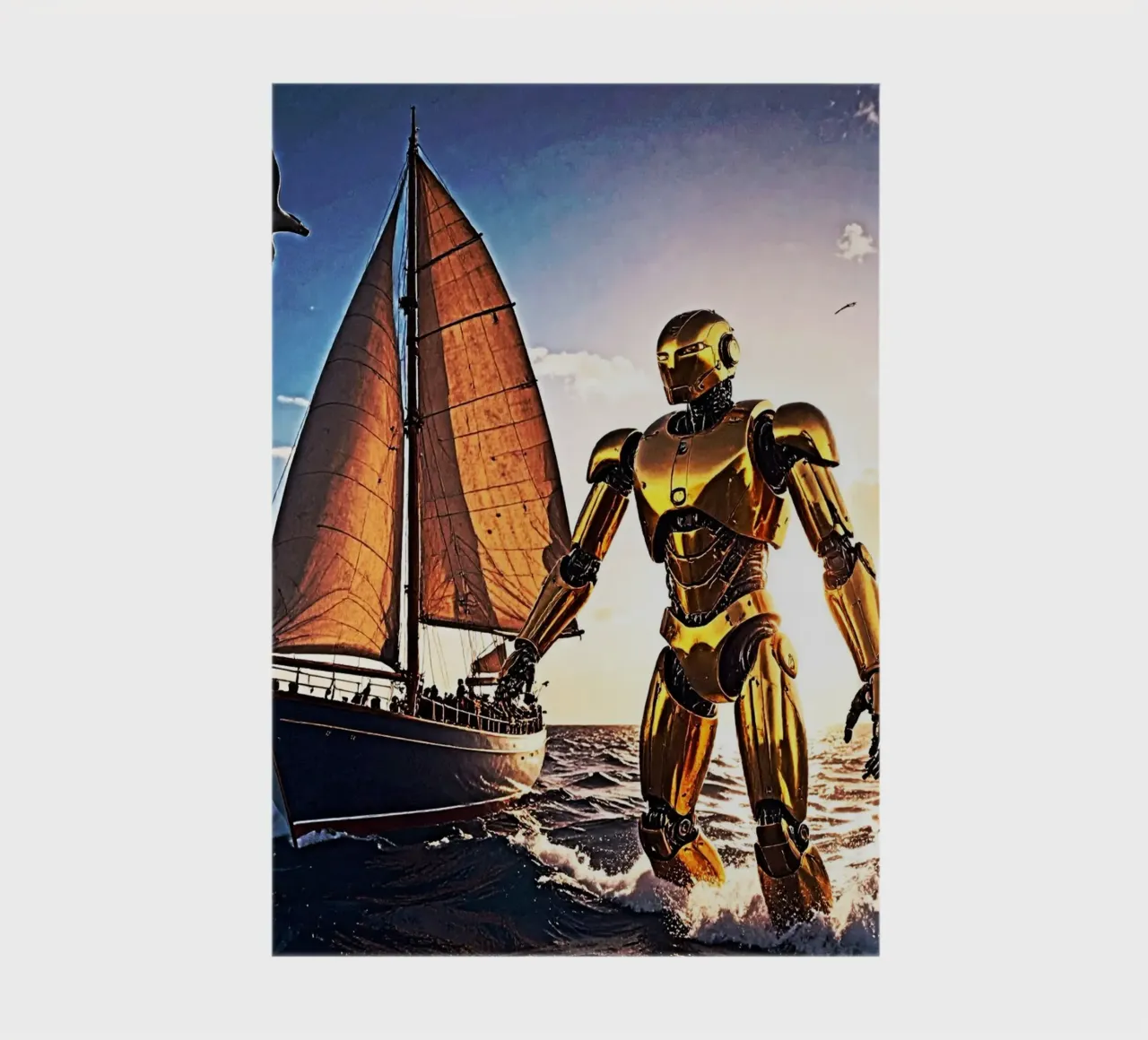 ROBOT AVEC VOILIER. notebook by Thierry vobmann photography