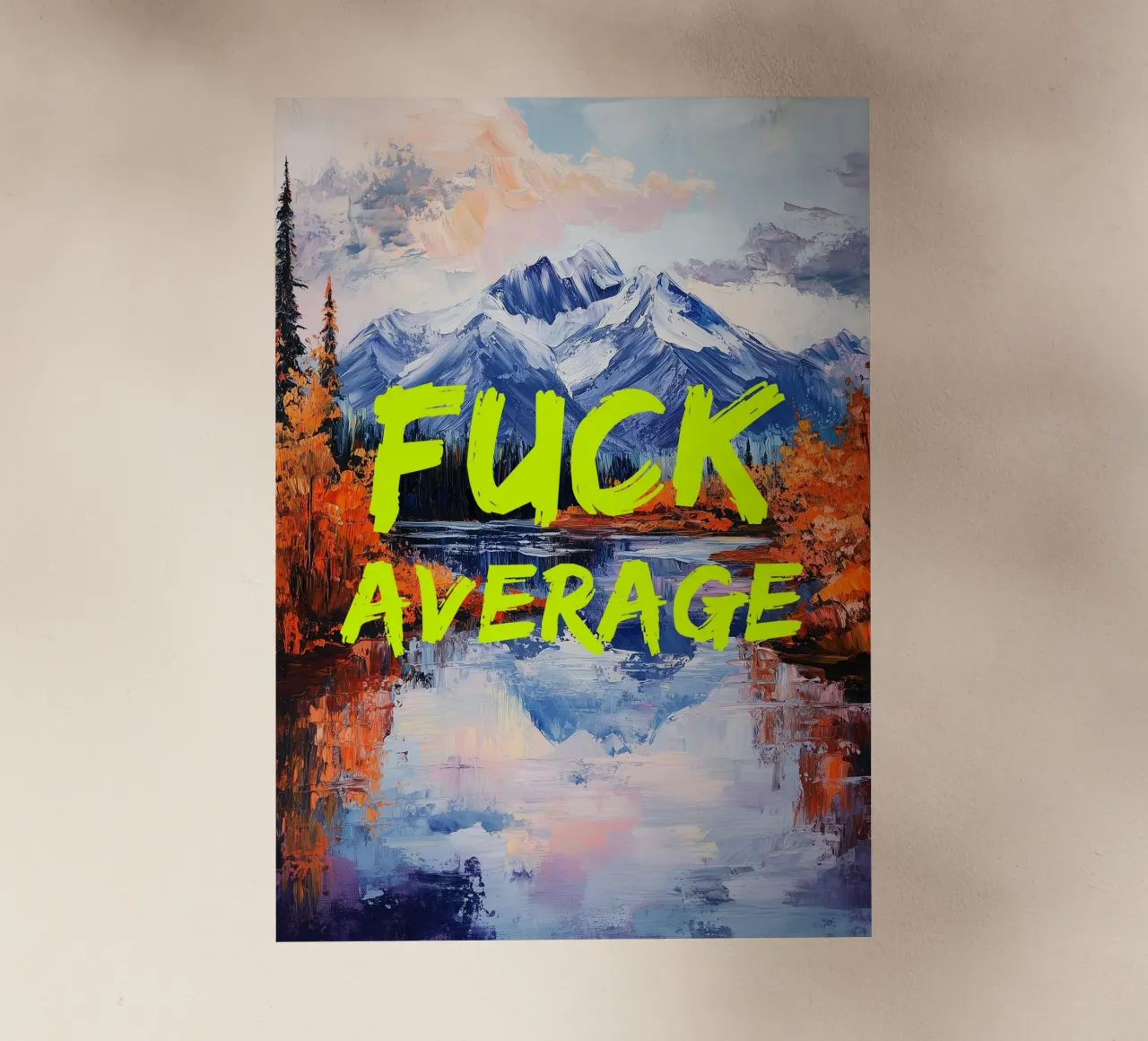 F*CK AVERAGE pellicola backlit da fraeuleinvonfuchs