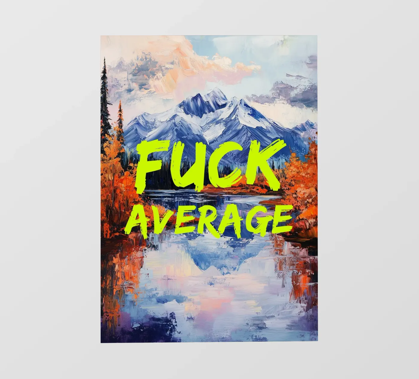 F*CK AVERAGE pellicola backlit da fraeuleinvonfuchs