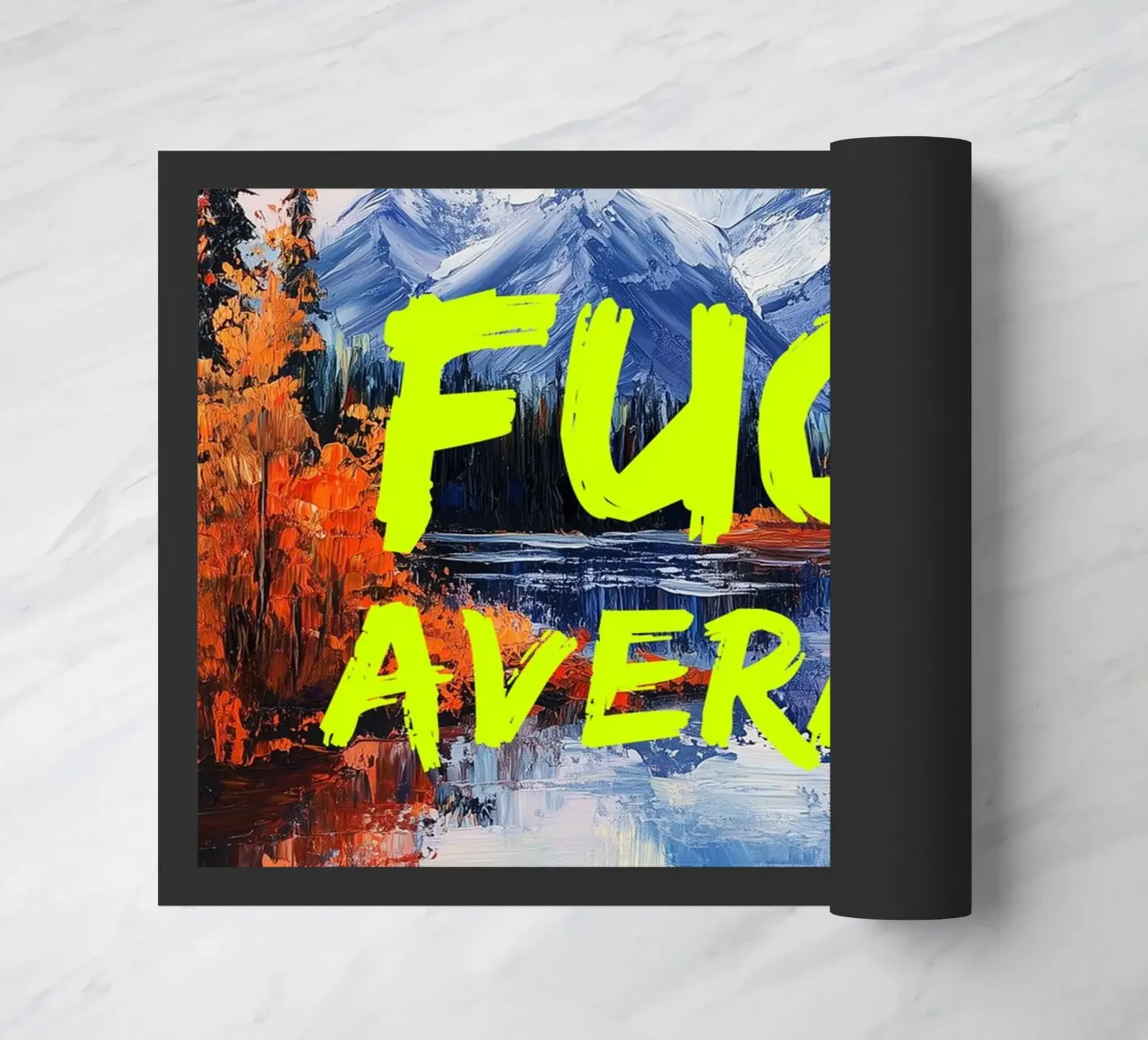 F*CK AVERAGE doormat by fraeuleinvonfuchs