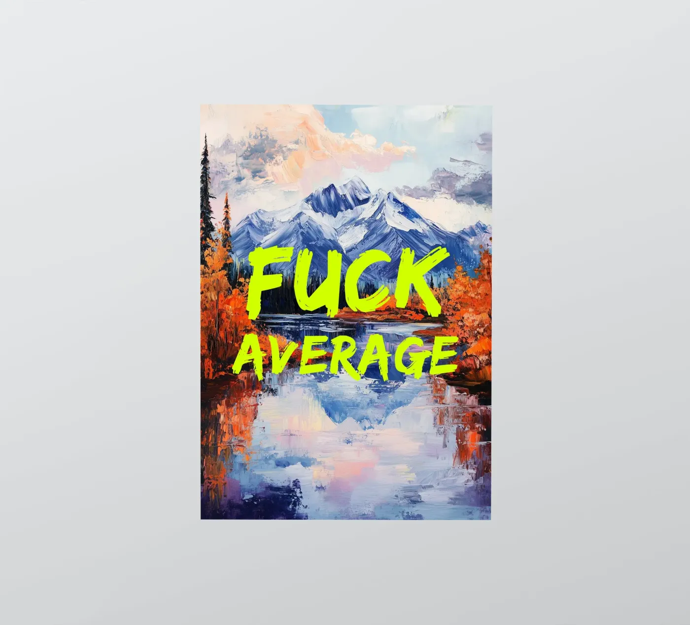 F*CK AVERAGE sticker van fraeuleinvonfuchs