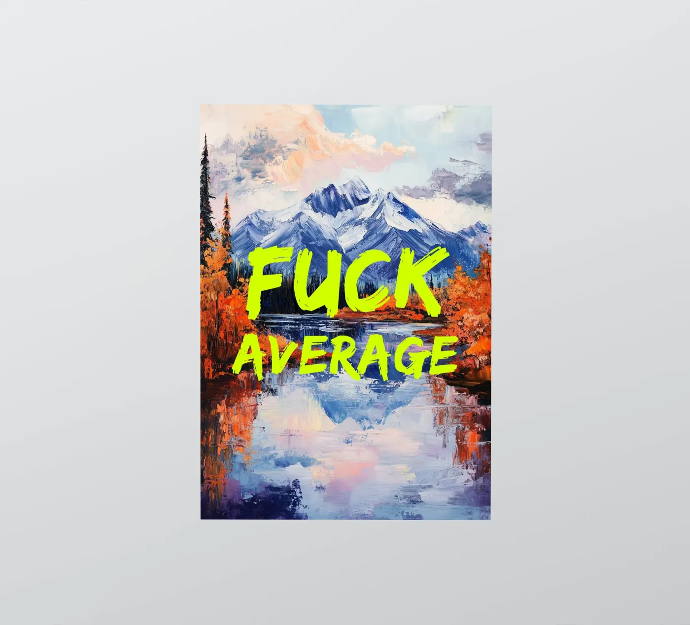 F*CK AVERAGE sticker by fraeuleinvonfuchs