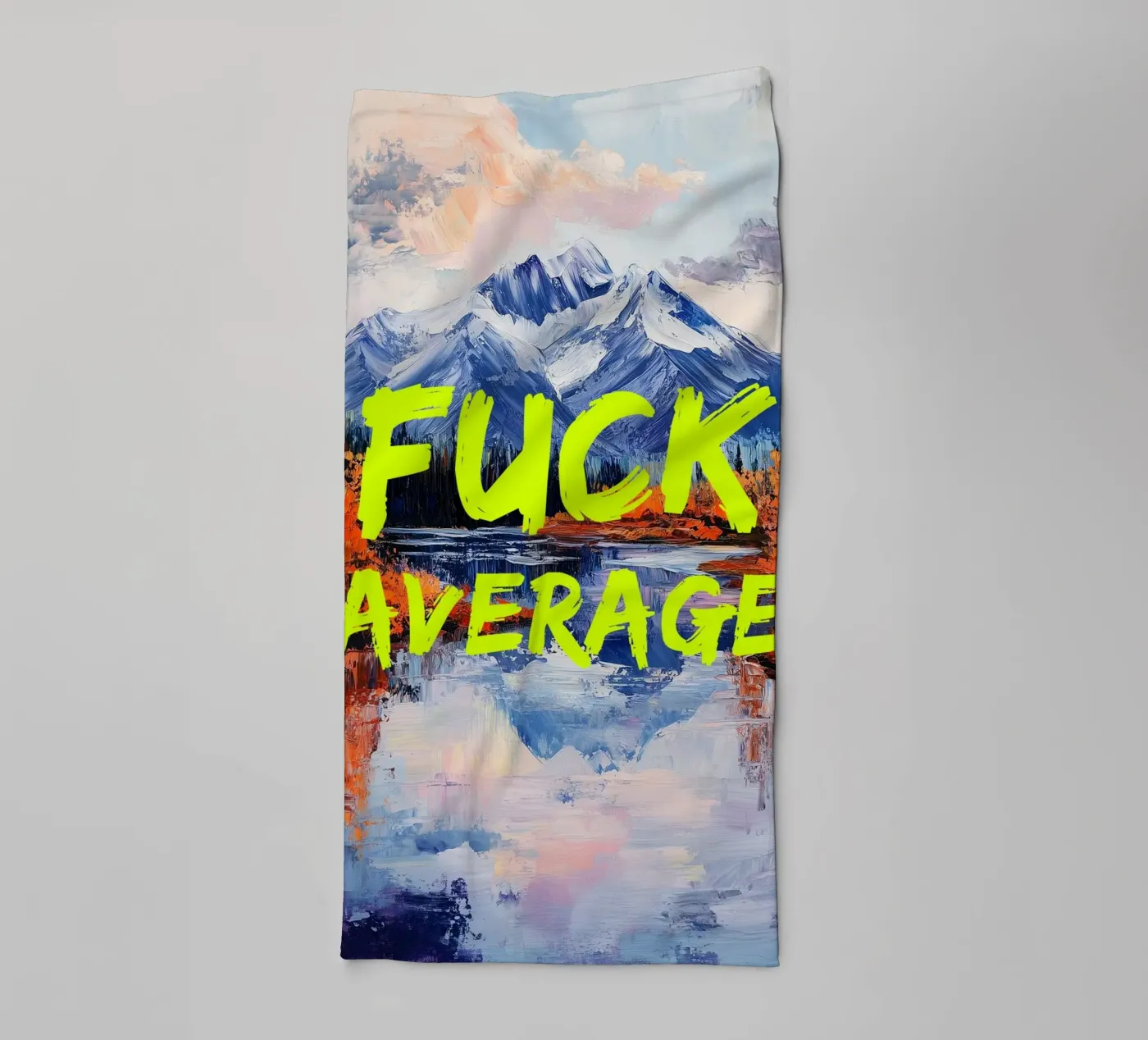 F*CK AVERAGE towel by fraeuleinvonfuchs
