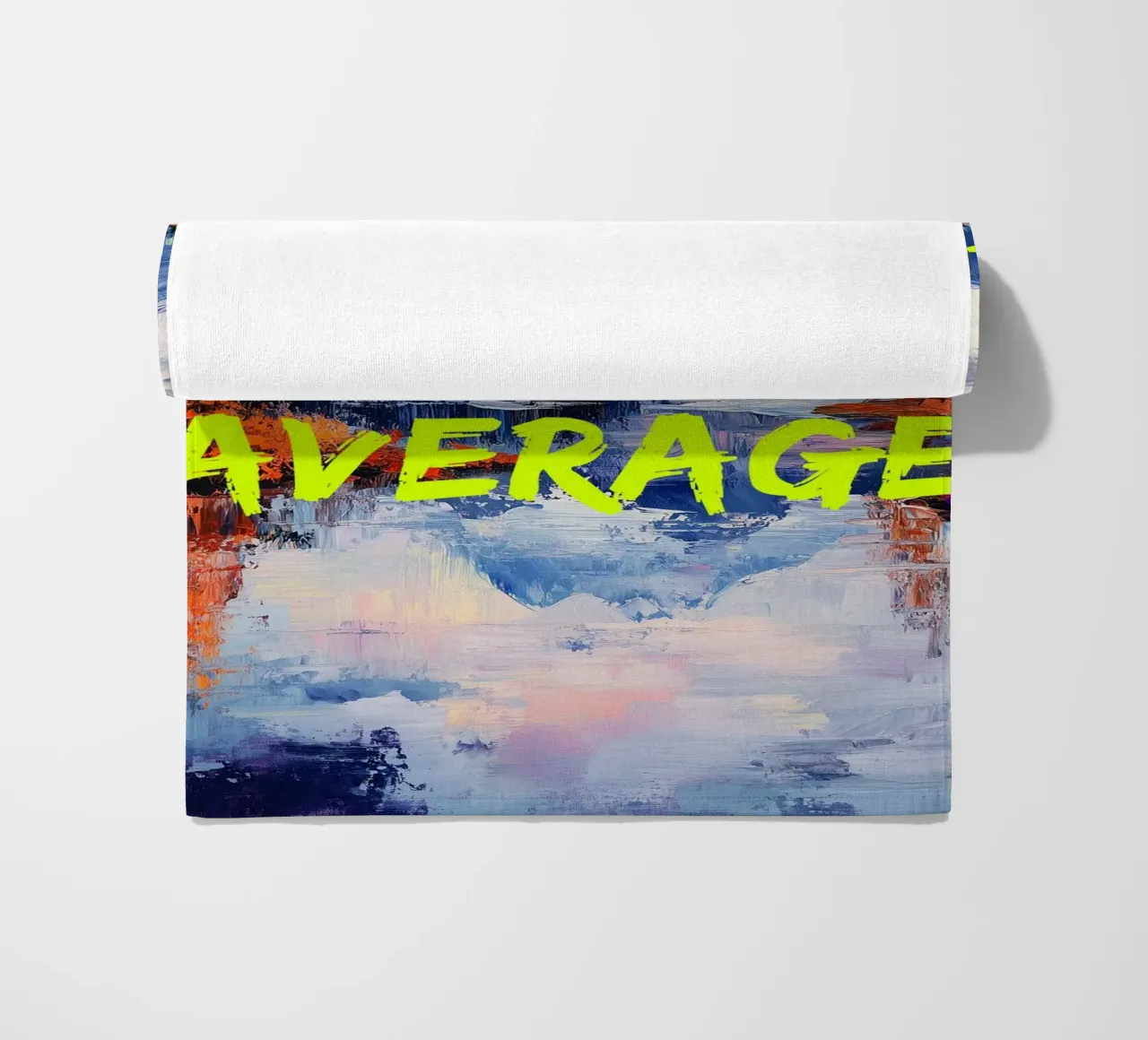 F*CK AVERAGE beach towel by fraeuleinvonfuchs