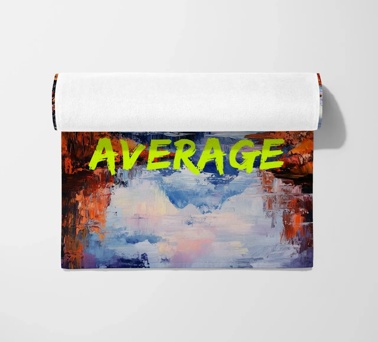 F*CK AVERAGE beach towel by fraeuleinvonfuchs