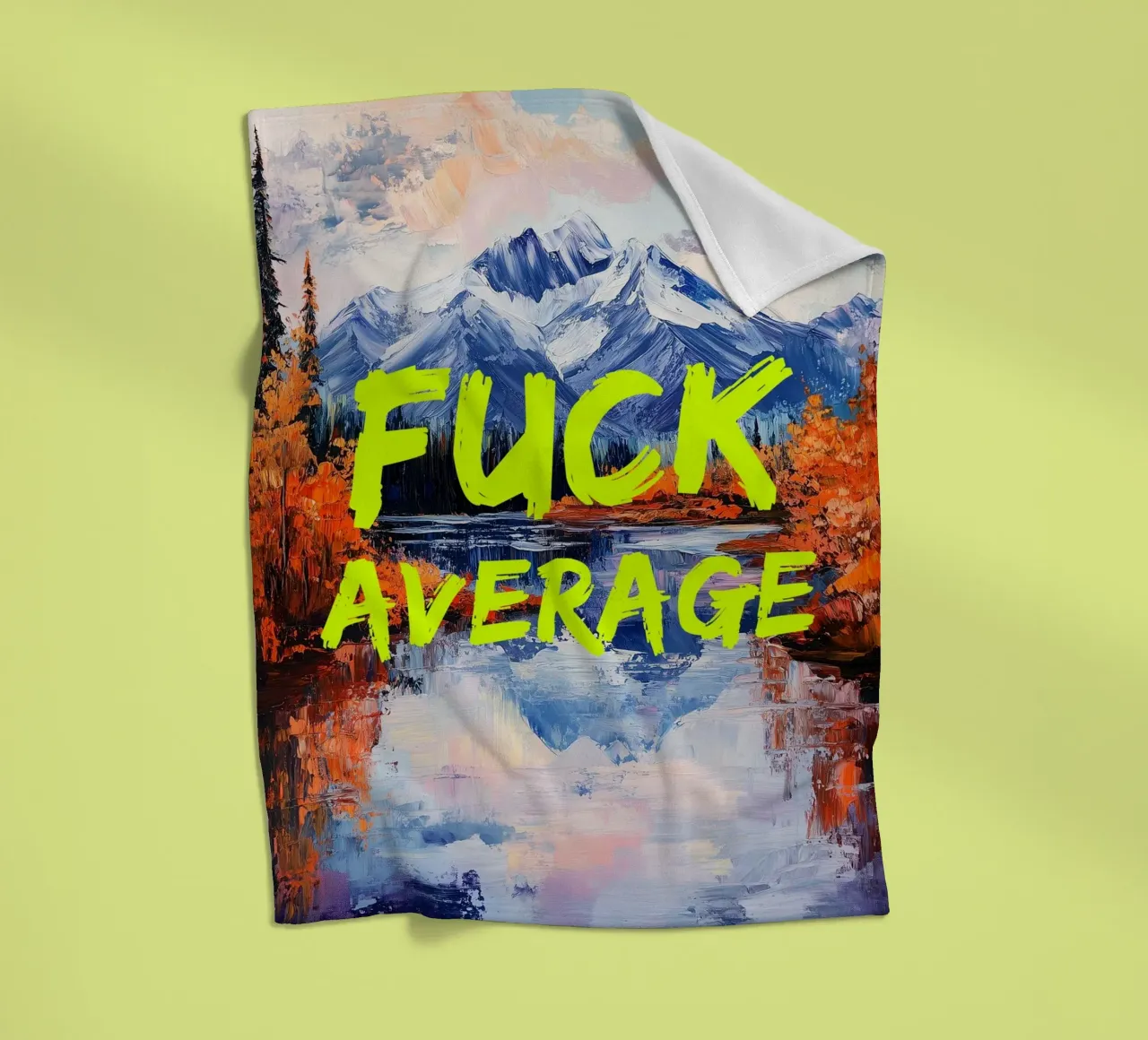 F*CK AVERAGE Fleecedecke von fraeuleinvonfuchs
