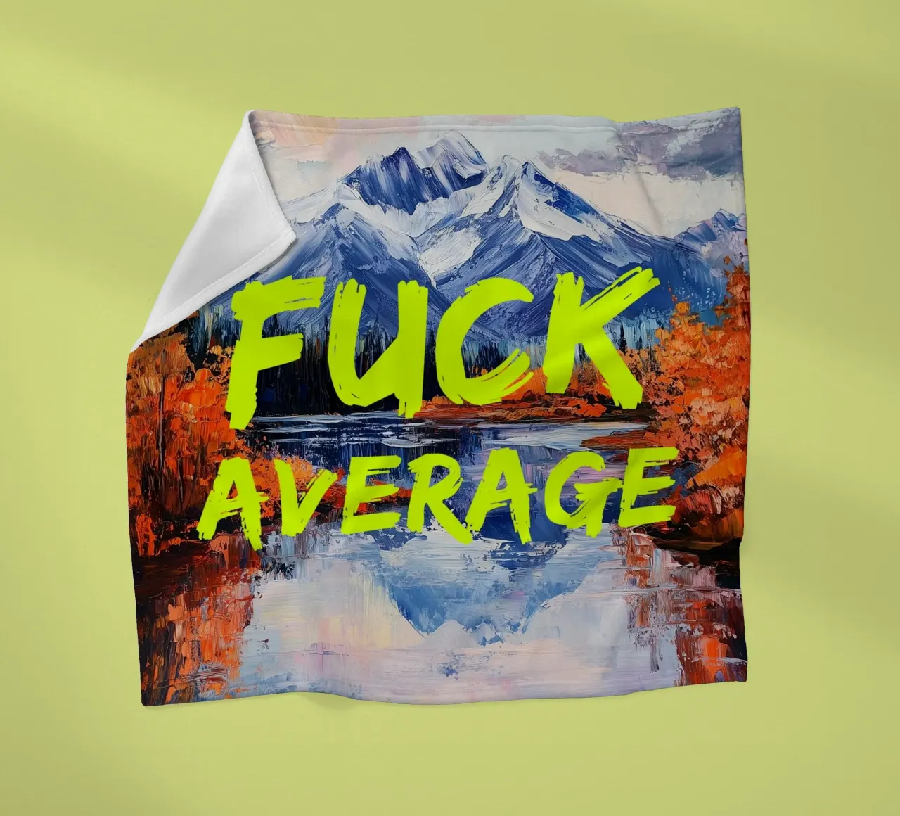 F*CK AVERAGE Fleecedecke von fraeuleinvonfuchs