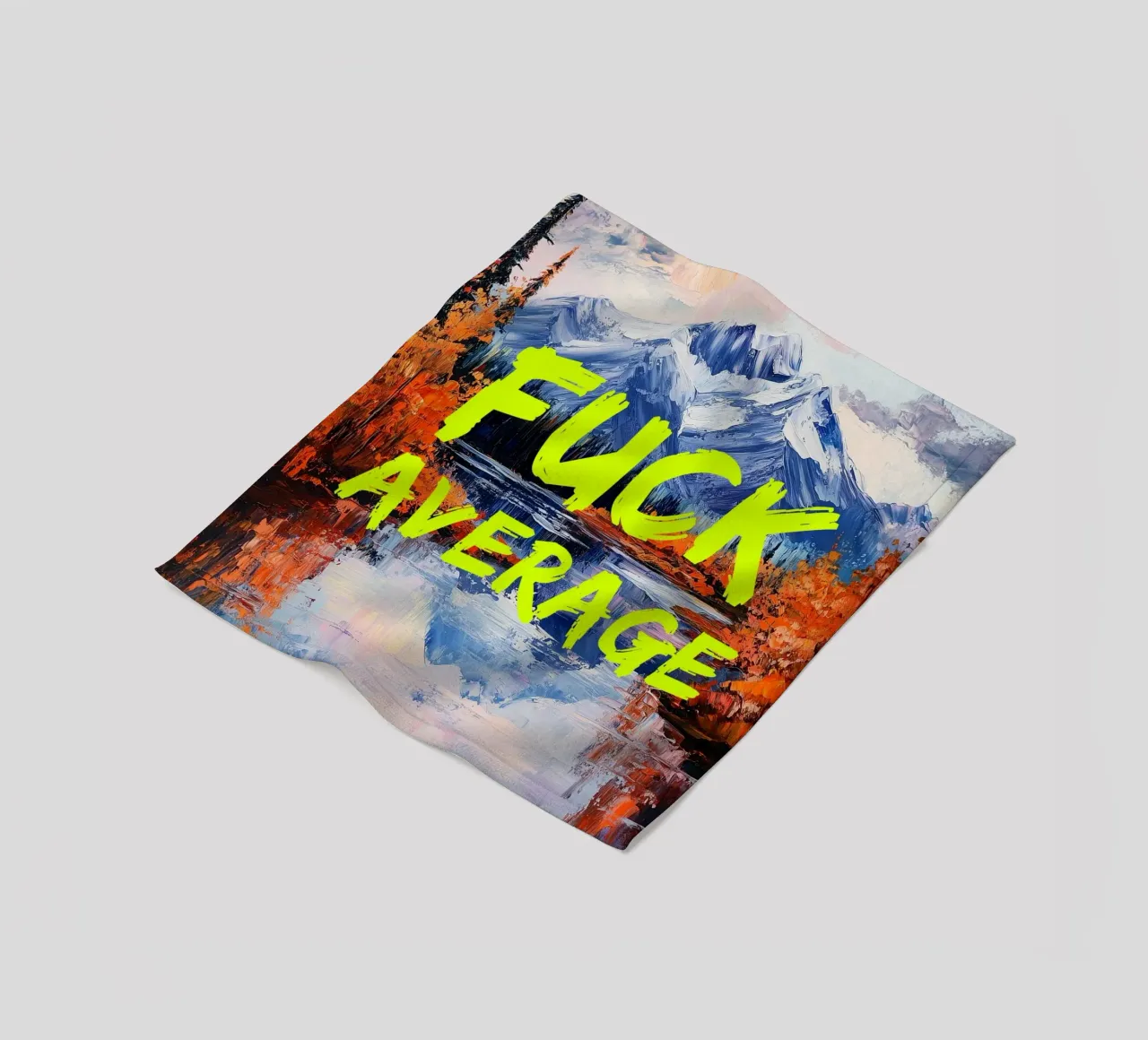 F*CK AVERAGE coperta in pile da fraeuleinvonfuchs